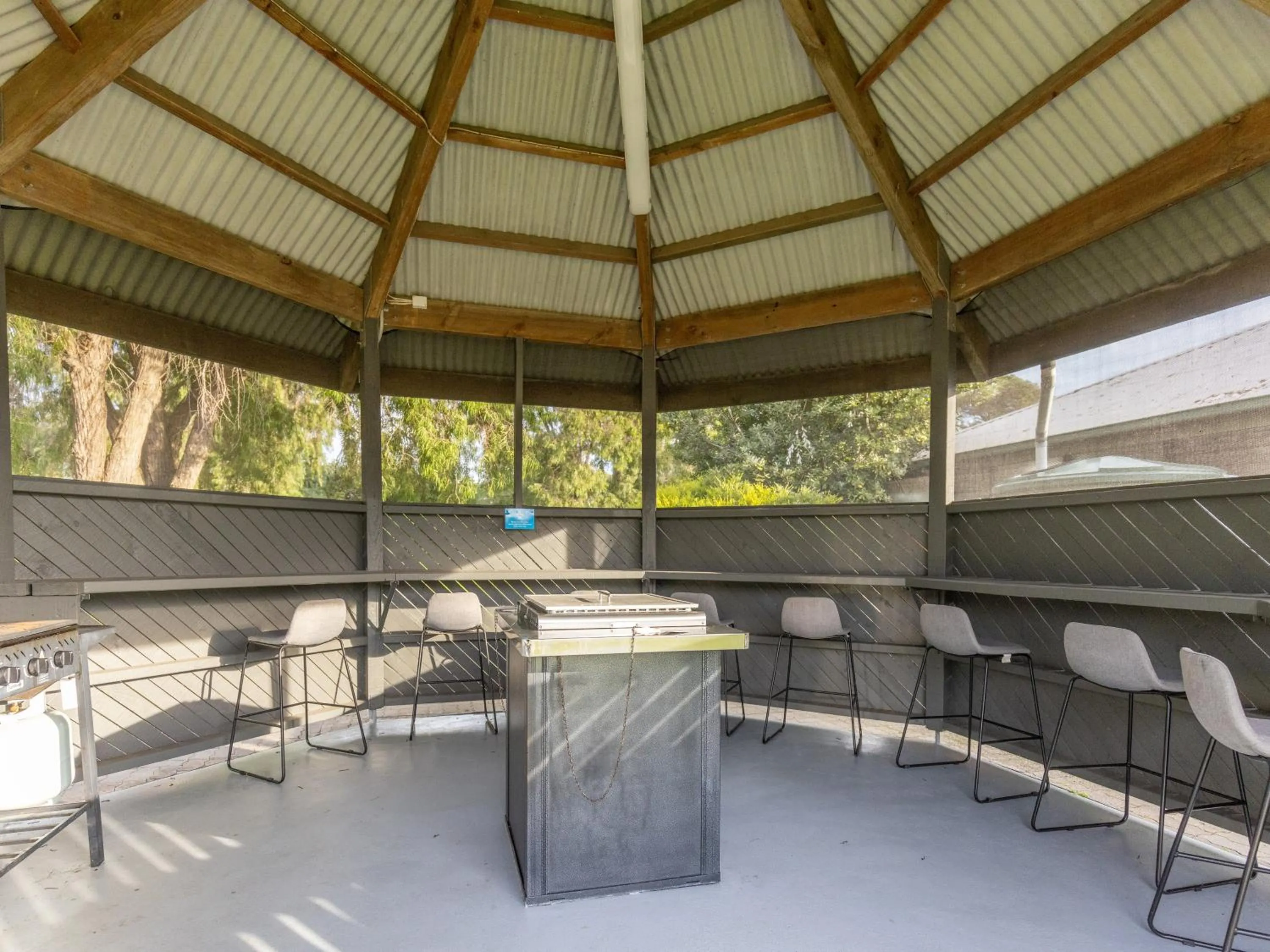 BBQ facilities in NRMA Portland Bay Holiday Park