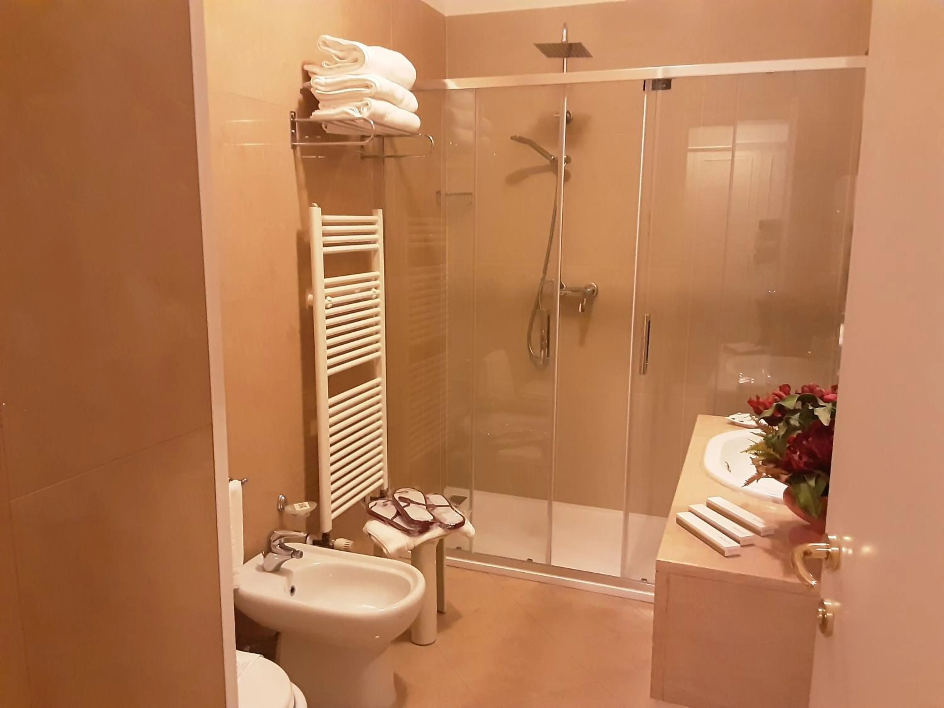 Shower in Hotel Michelangelo