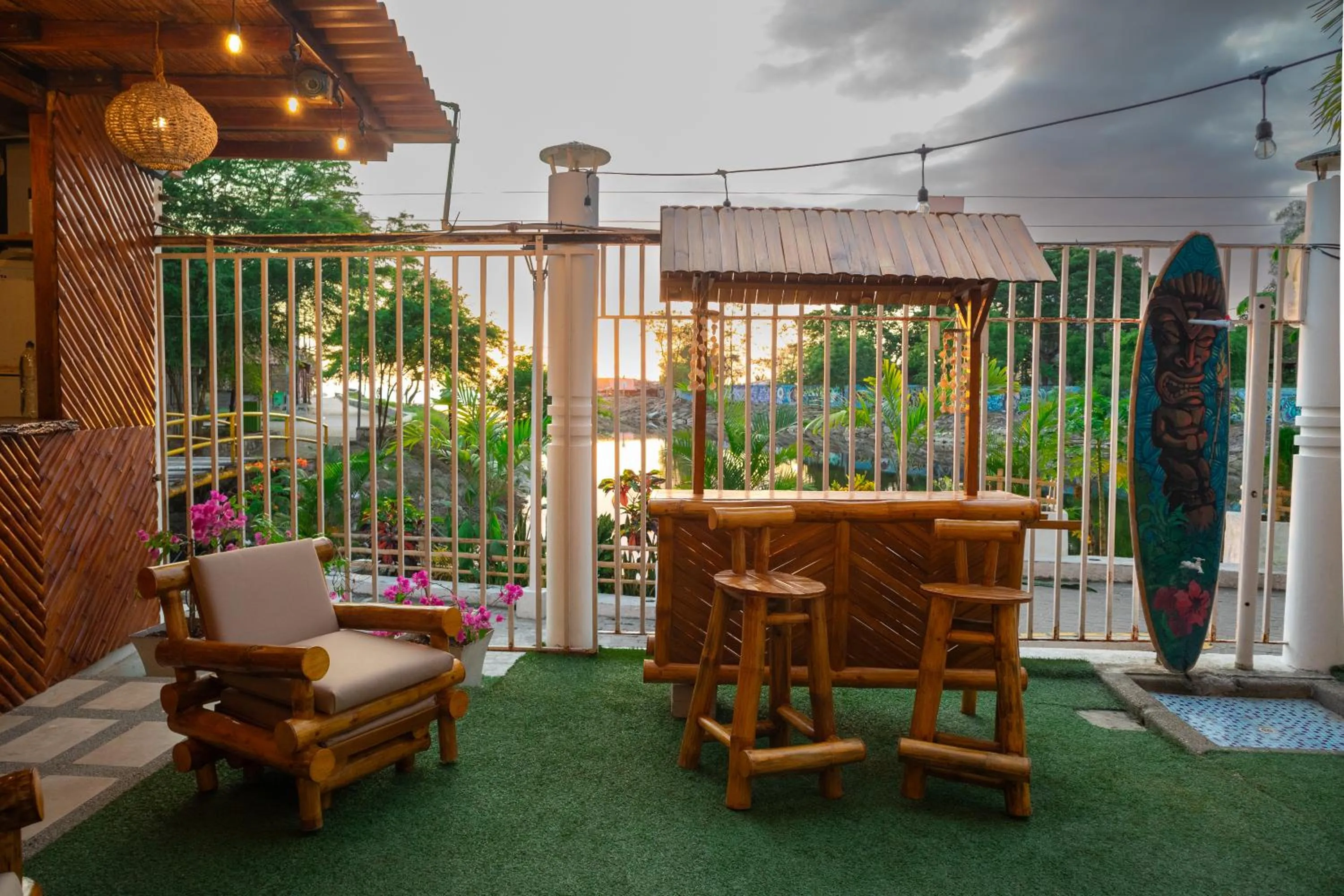 Patio in Hotel Sol y Playa Montañita