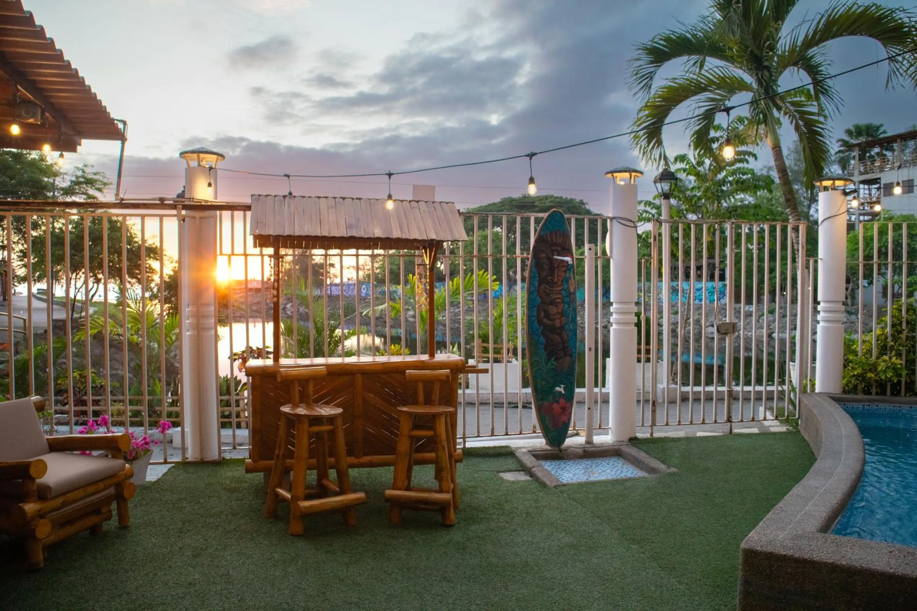 Patio in Hotel Sol y Playa Montañita