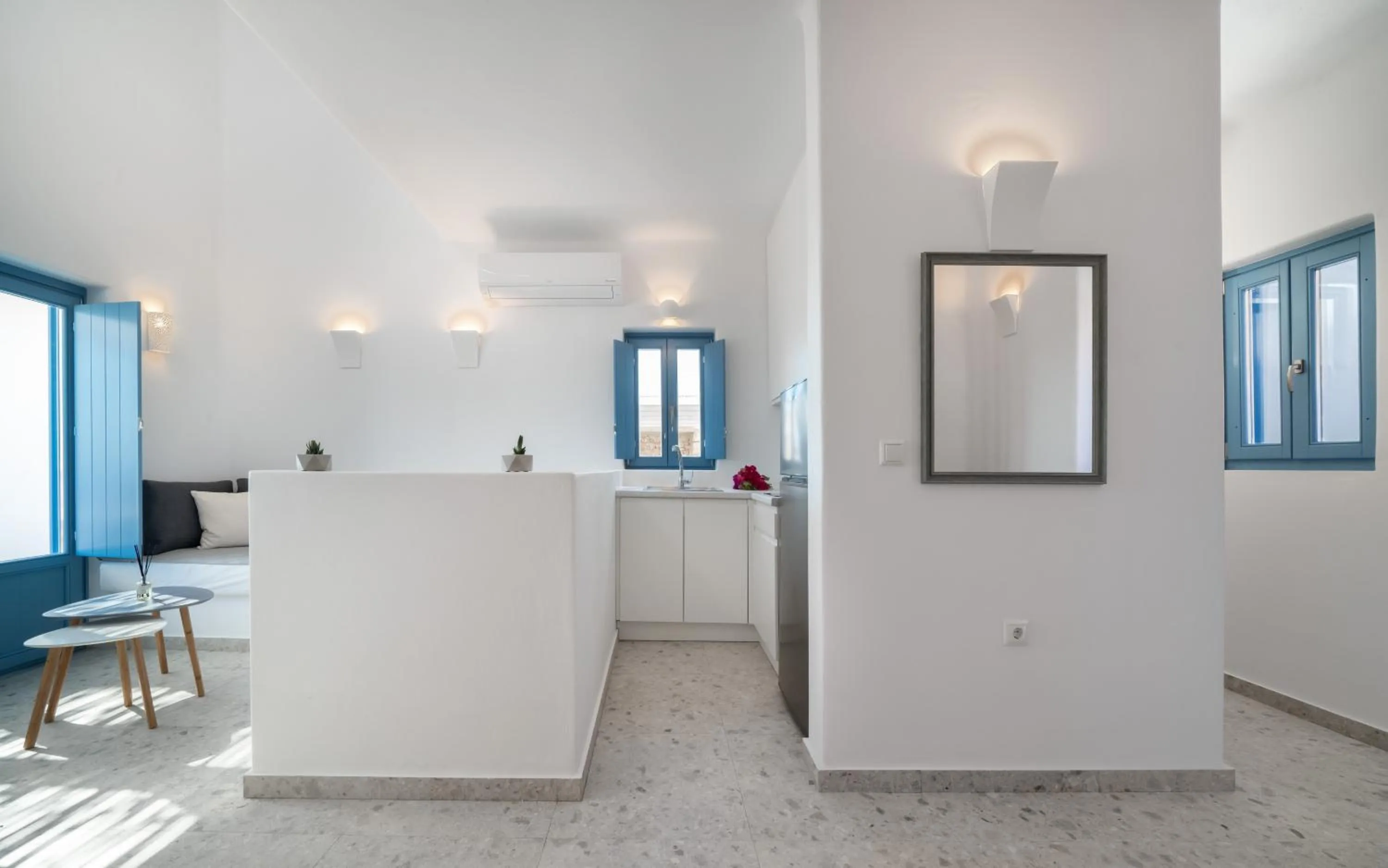 Seating area in Camvillia Donoussa Village Suites