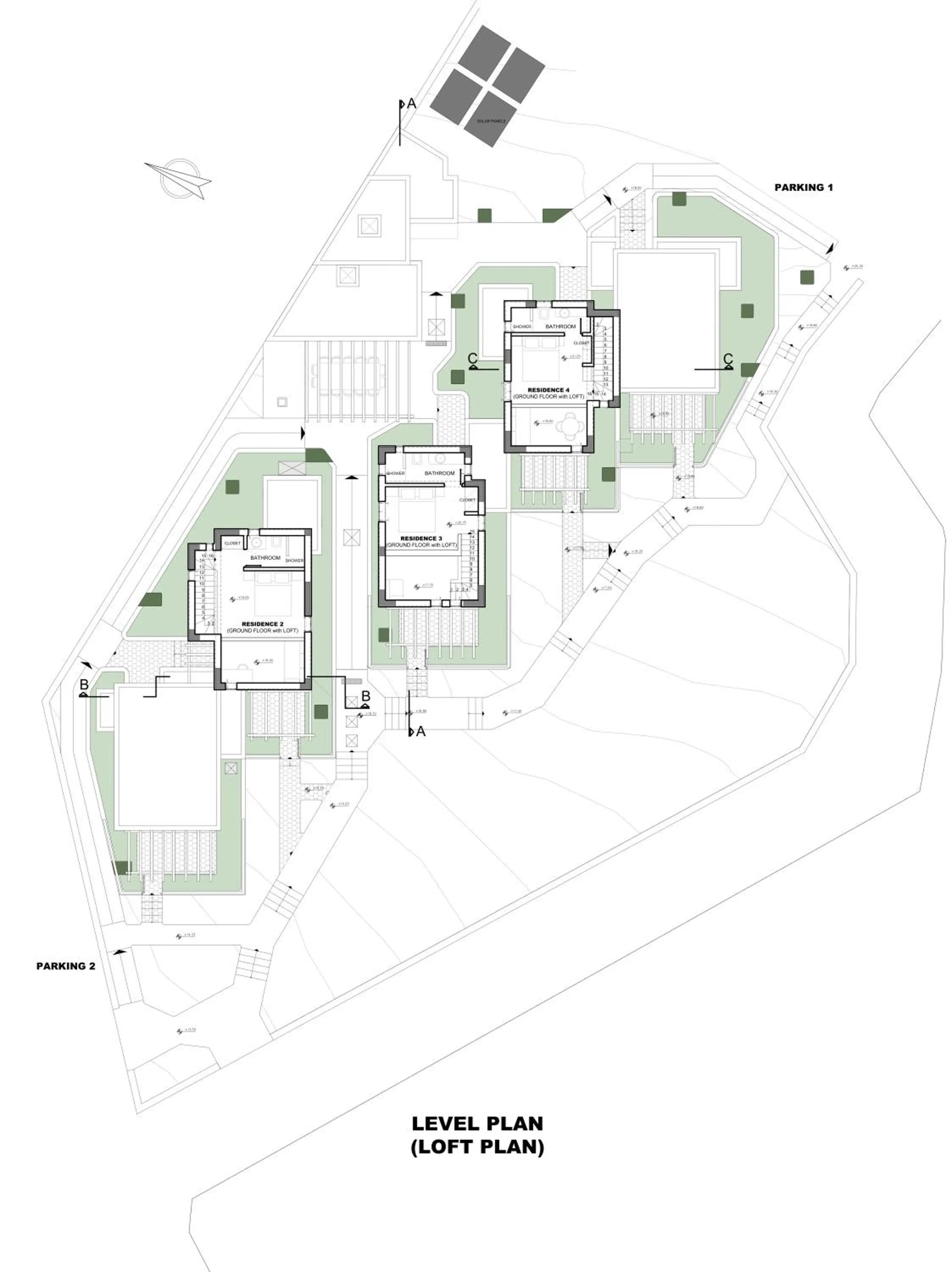 Floor plan in Camvillia Donoussa Village Suites