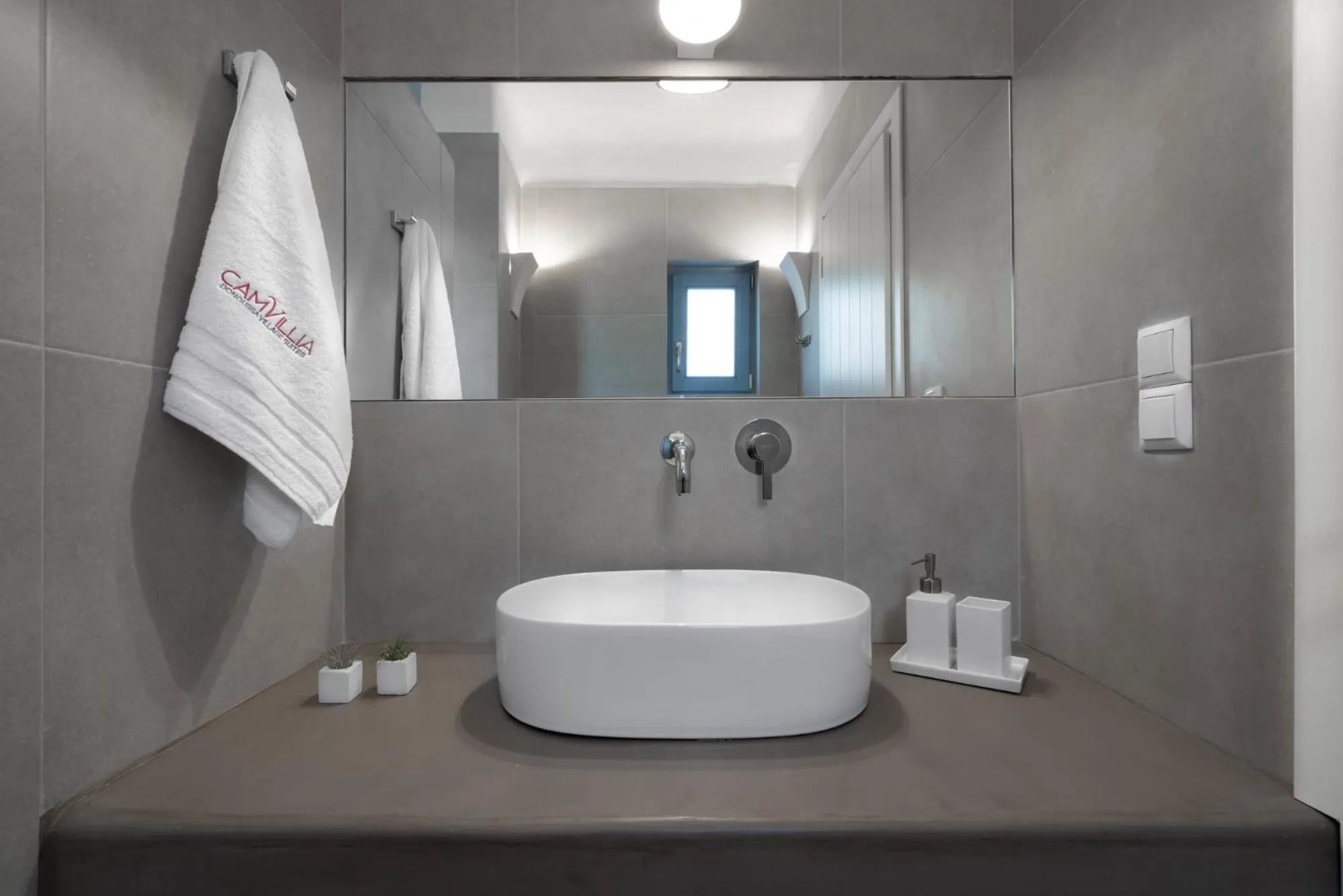 Bathroom in Camvillia Donoussa Village Suites