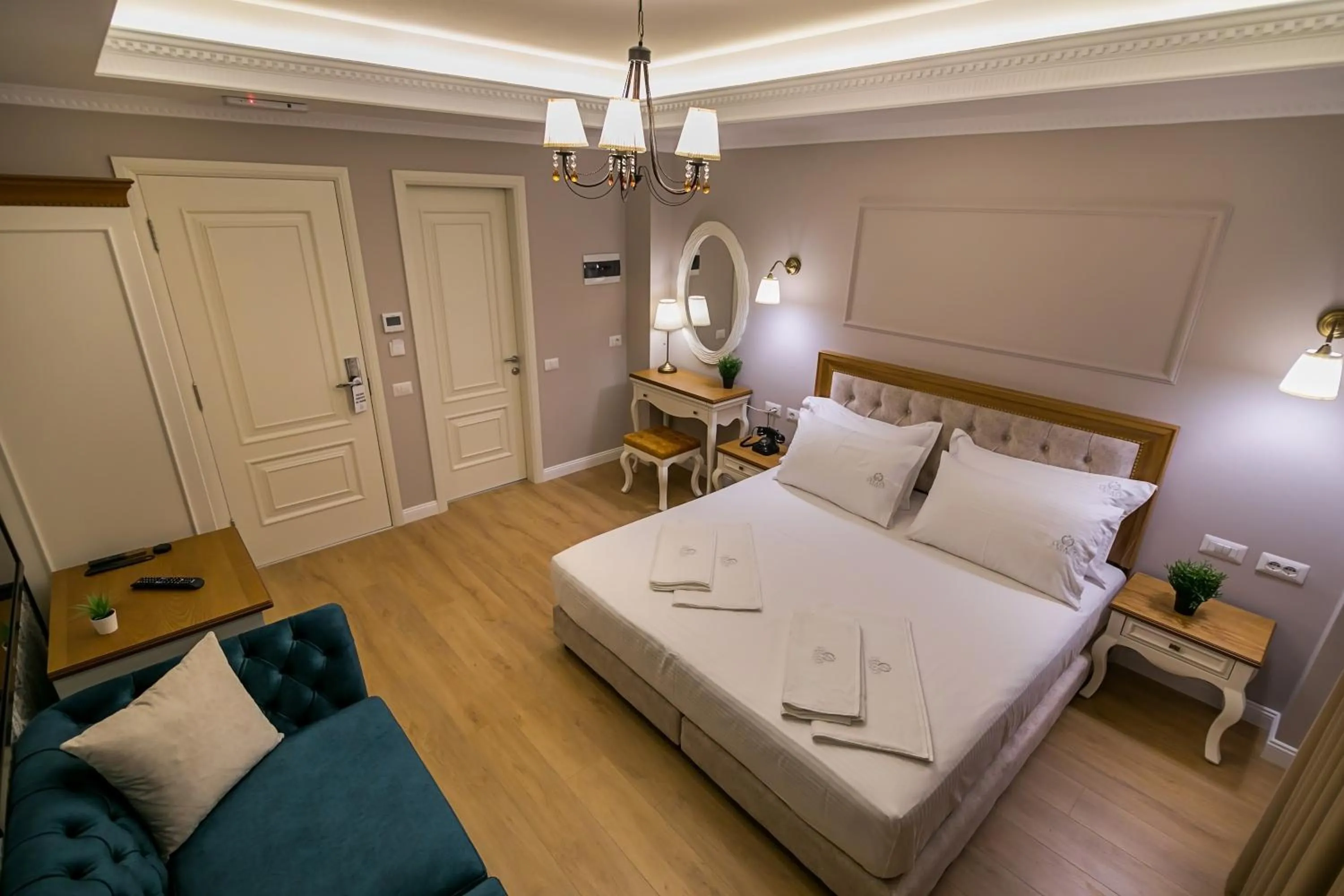 Bed in Legacy Boutique Hotel