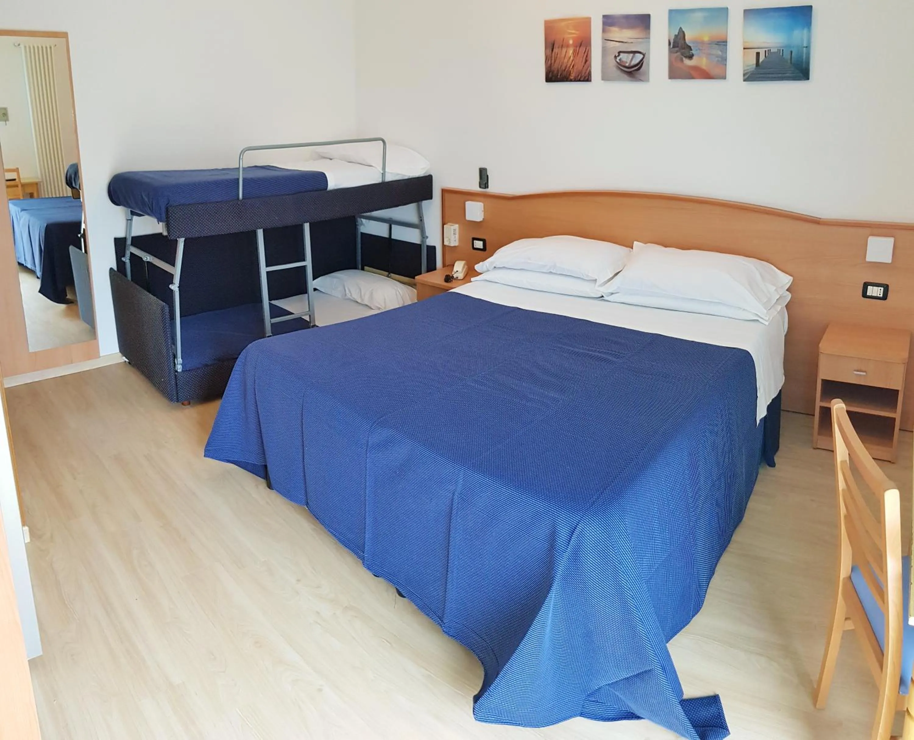 Bed in Hotel Mare Blu -- boutique