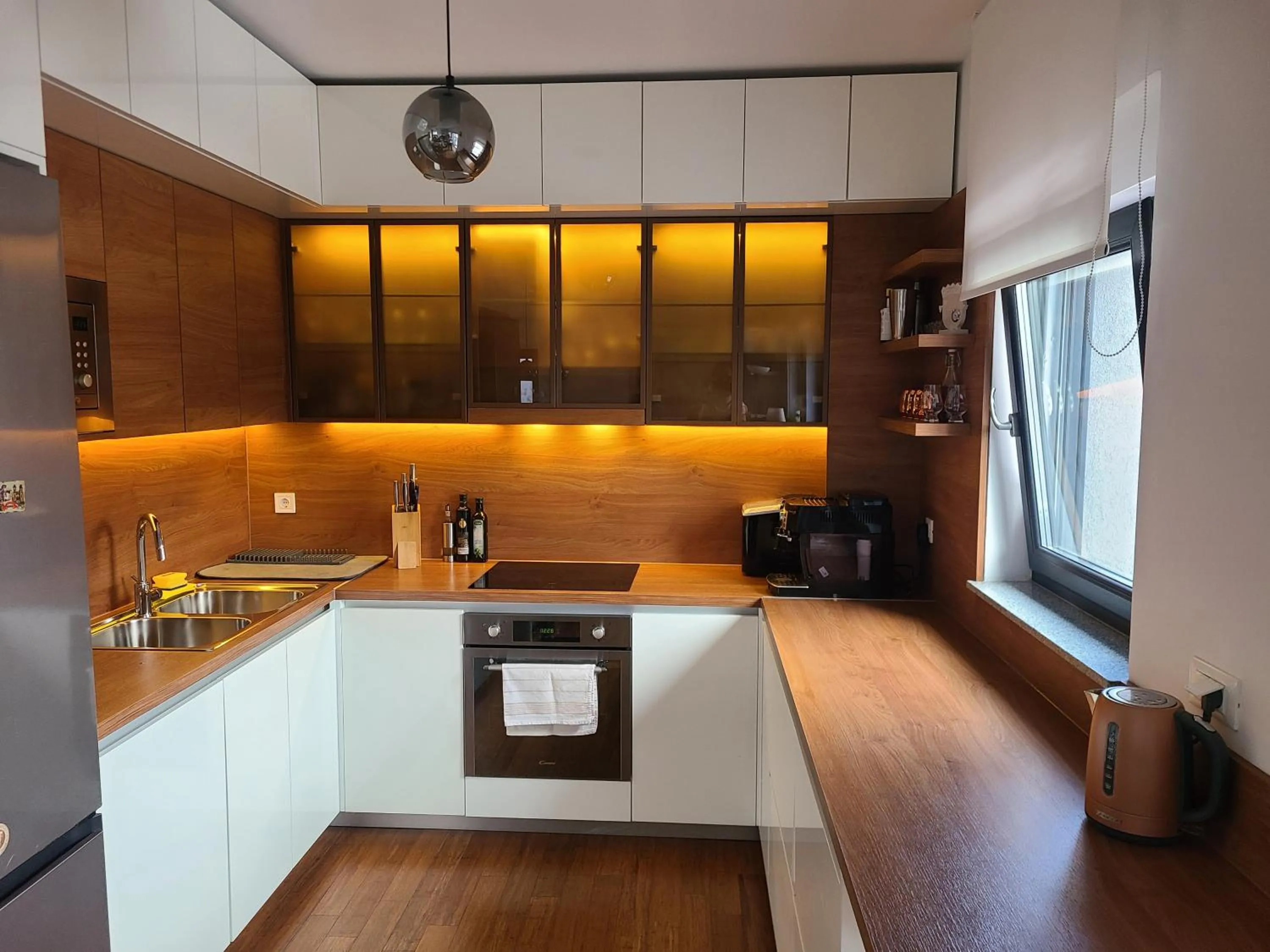 Kitchen or kitchenette in Modern 4-Star luxury apt - WFH Ready, Free Parking