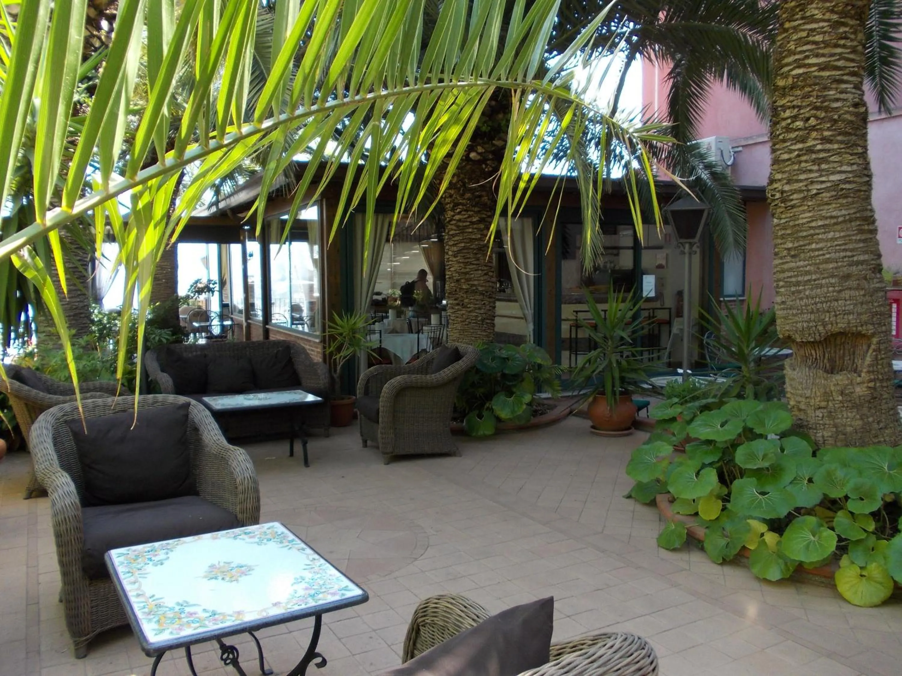 Balcony/Terrace in Hotel "La Pensione Svizzera"