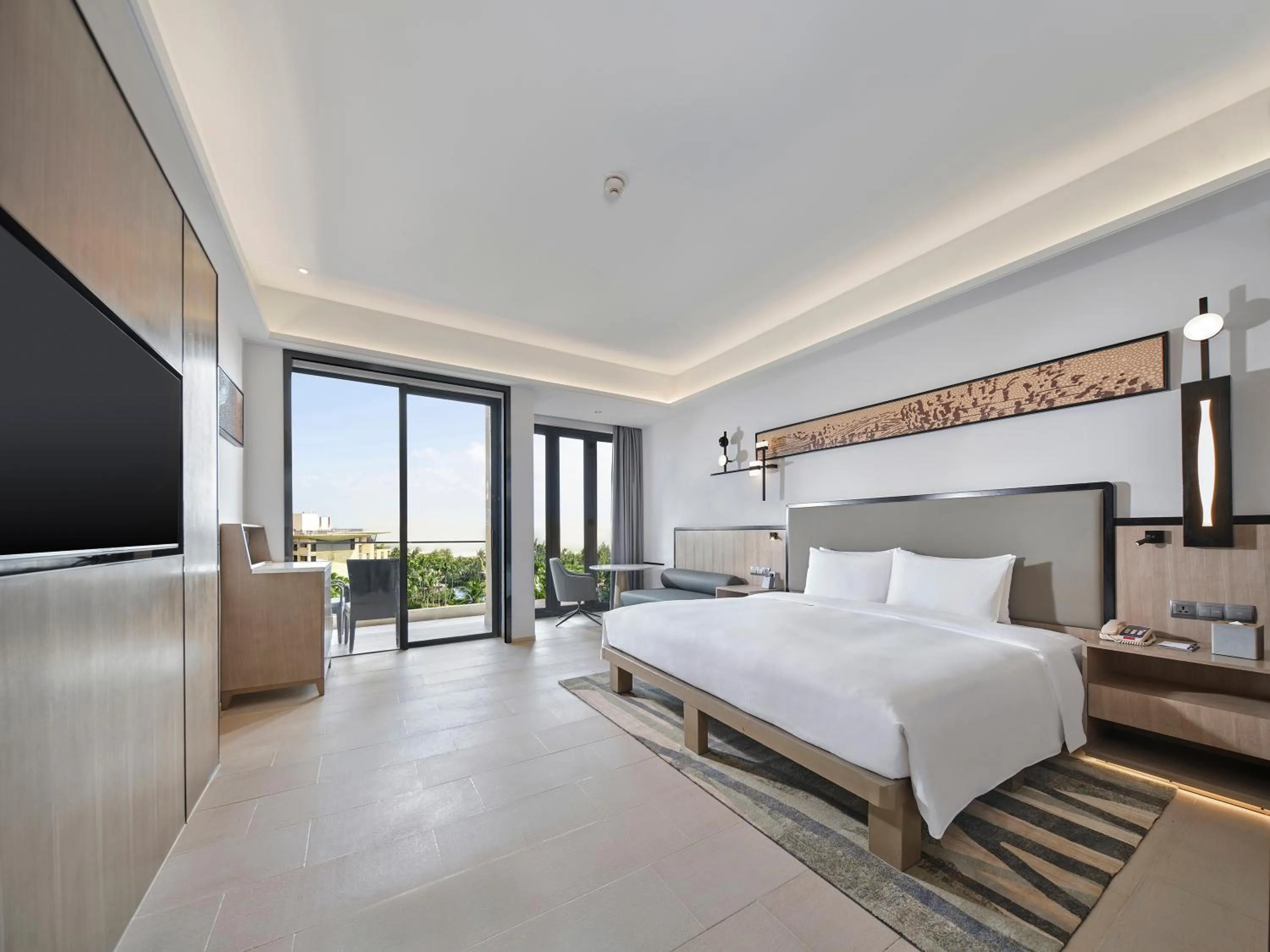 Photo of the whole room, Bed in Wanda Realm Resort Sanya Haitang Bay