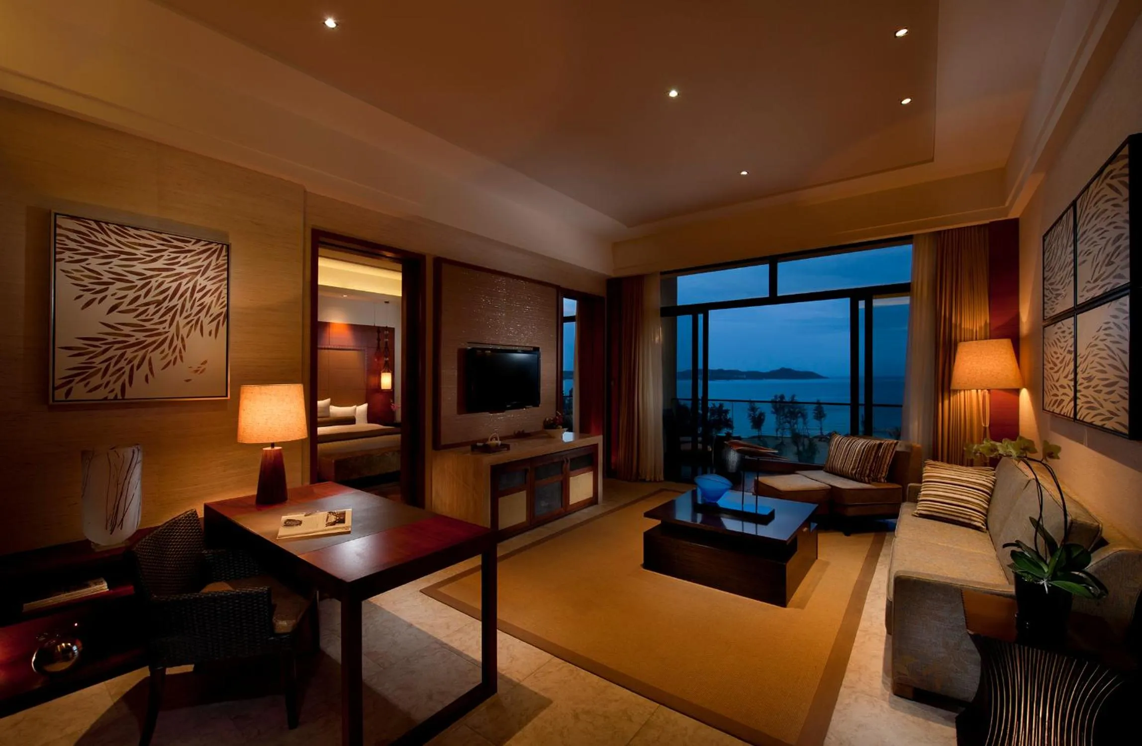 Living room in Wanda Realm Resort Sanya Haitang Bay