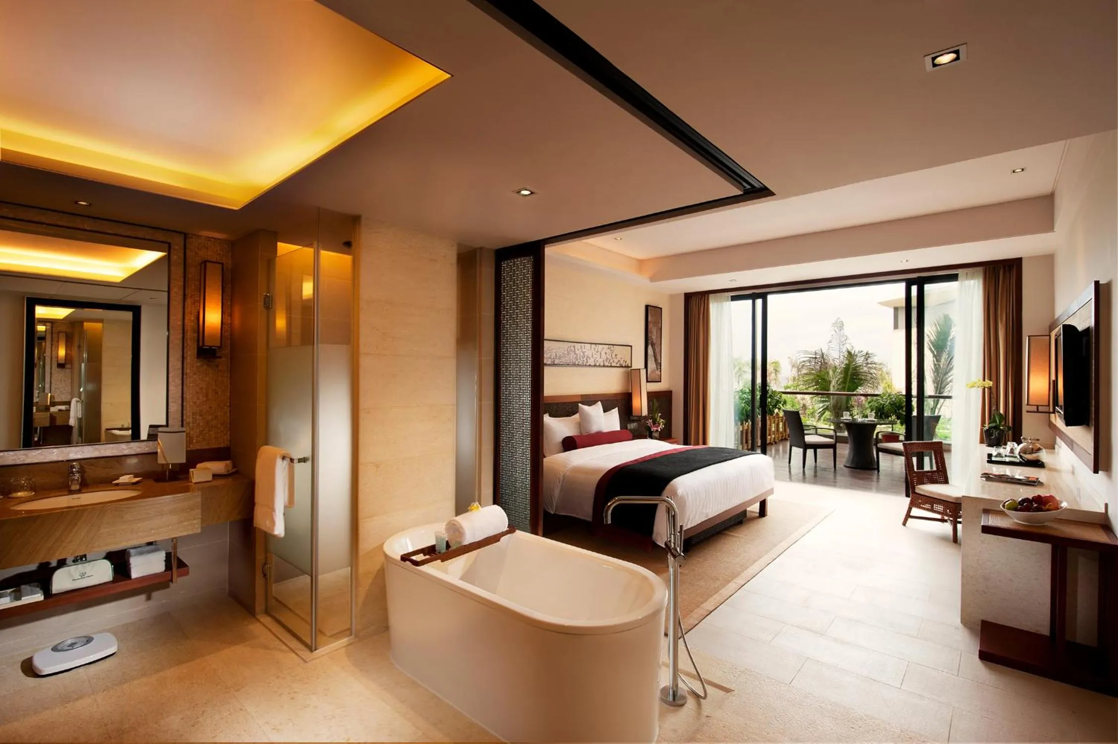 Hot Tub, Bed in Wanda Realm Resort Sanya Haitang Bay