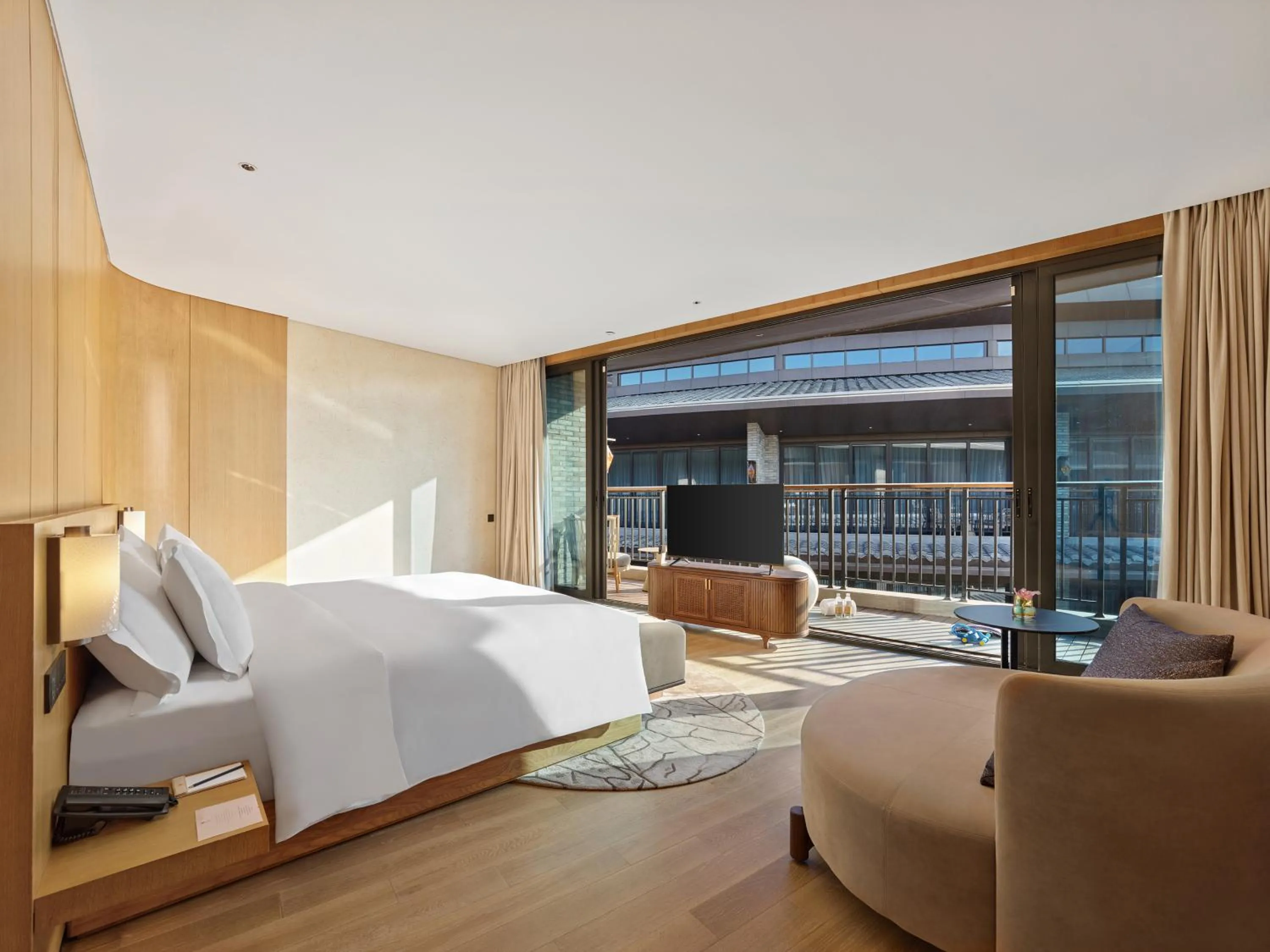 Bed in Garrya Huzhou Lucun