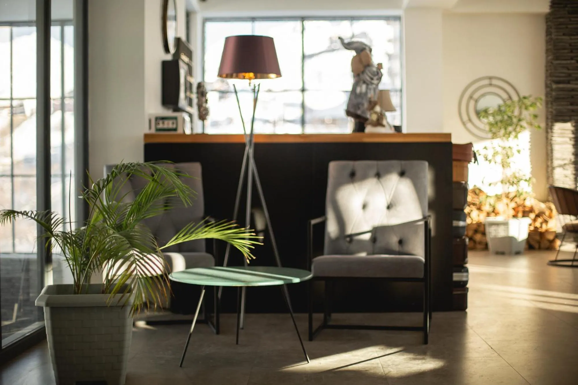 Seating area in Hotel Roshe Gudauri