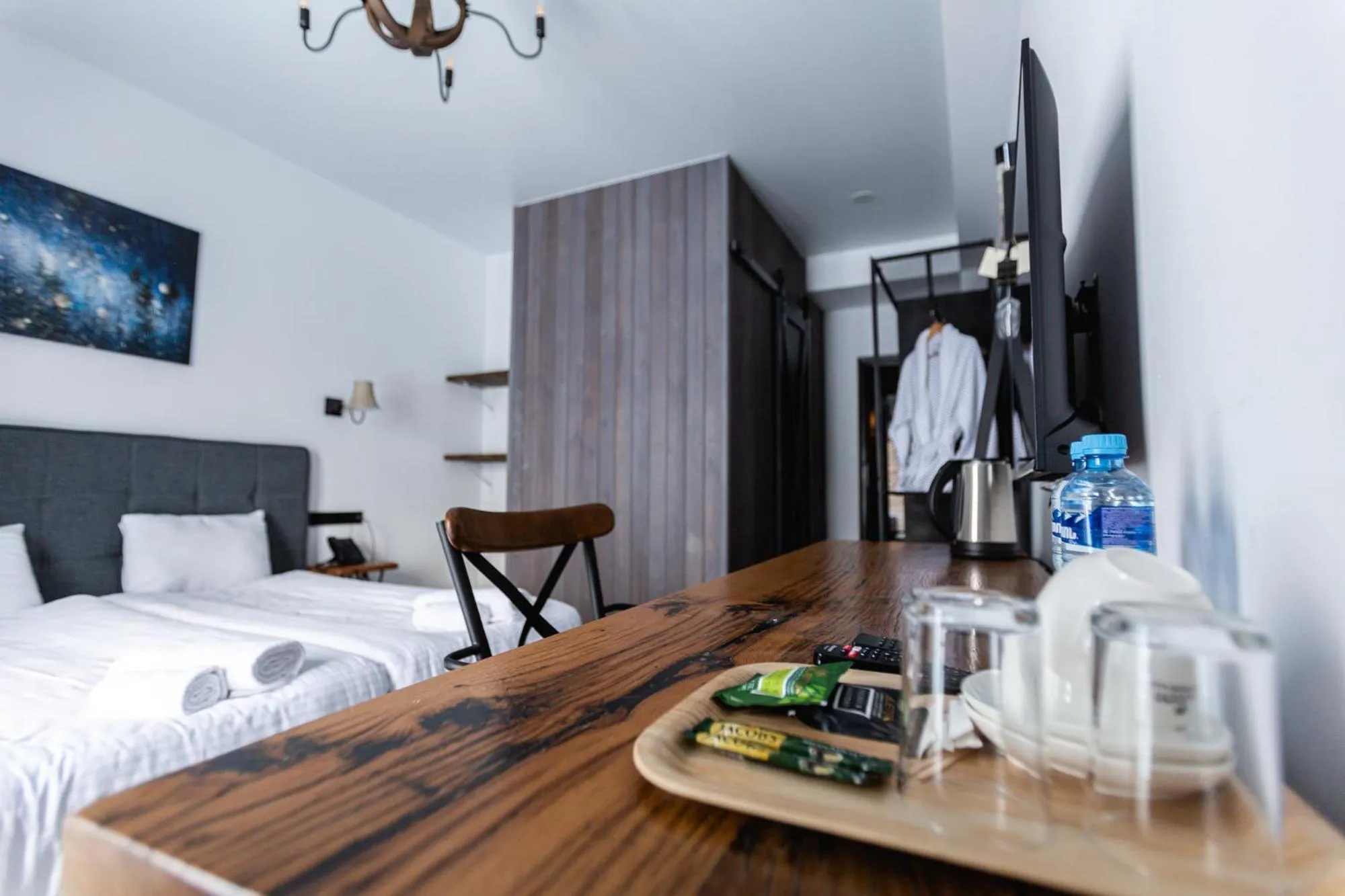 Bed in Hotel Roshe Gudauri