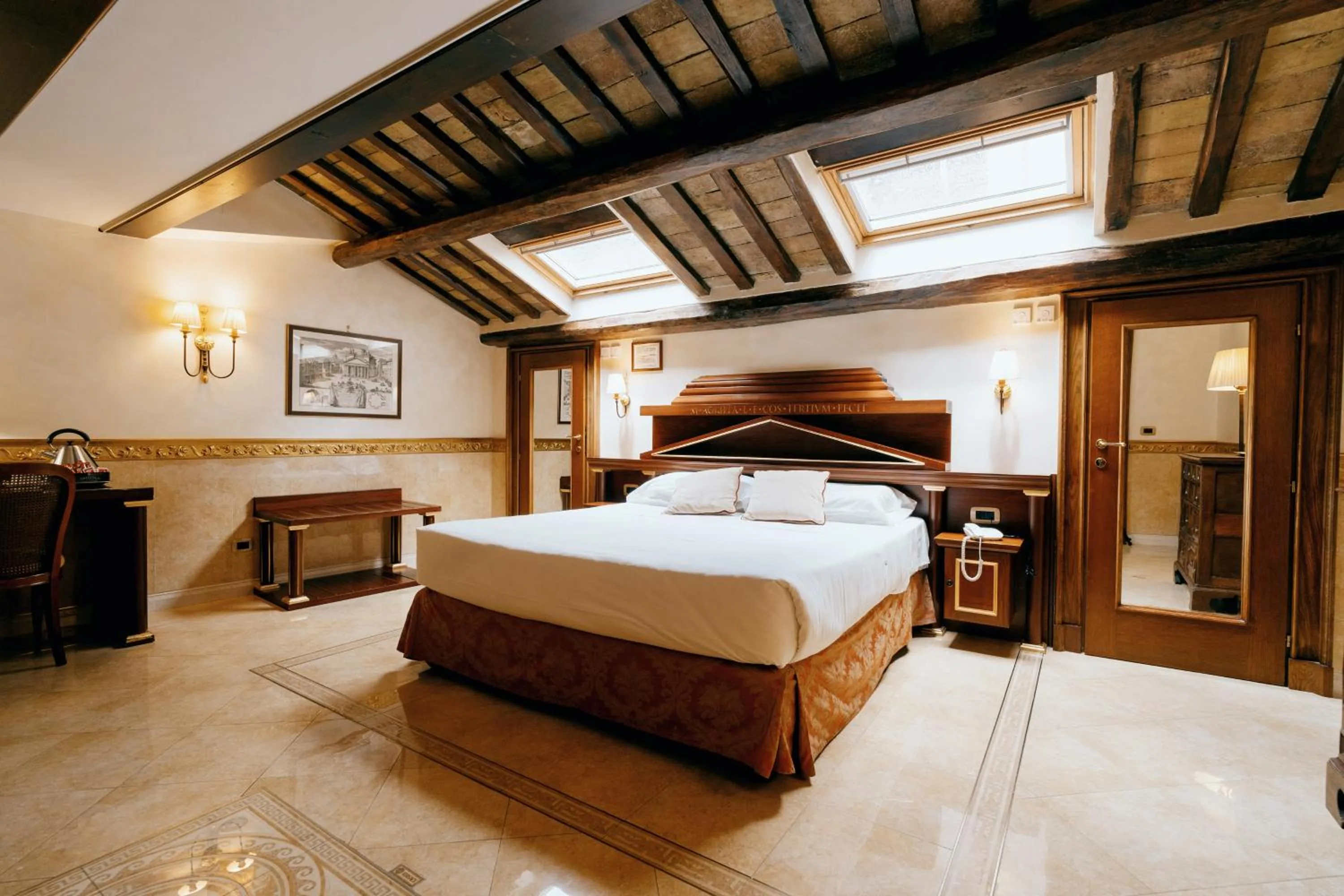 Bed in Hotel Pantheon