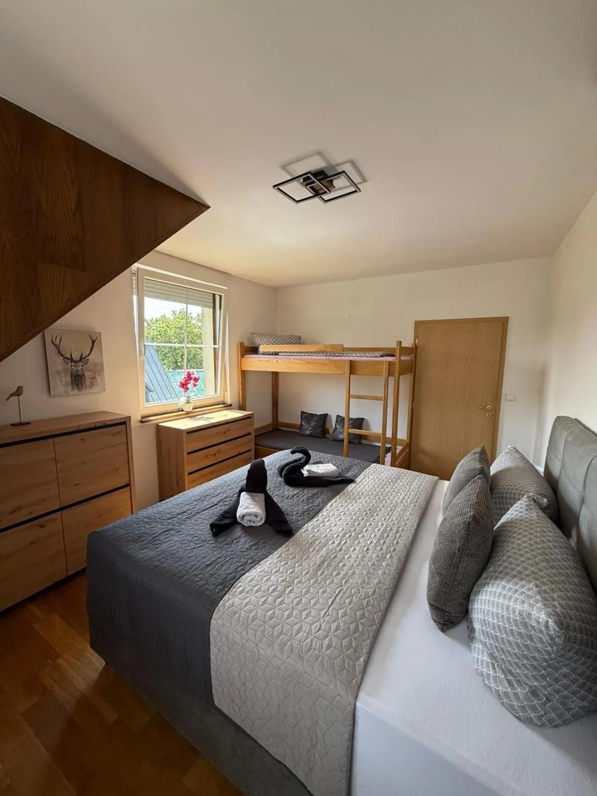 Bedroom, Bed in Apartmán U Tří smrků