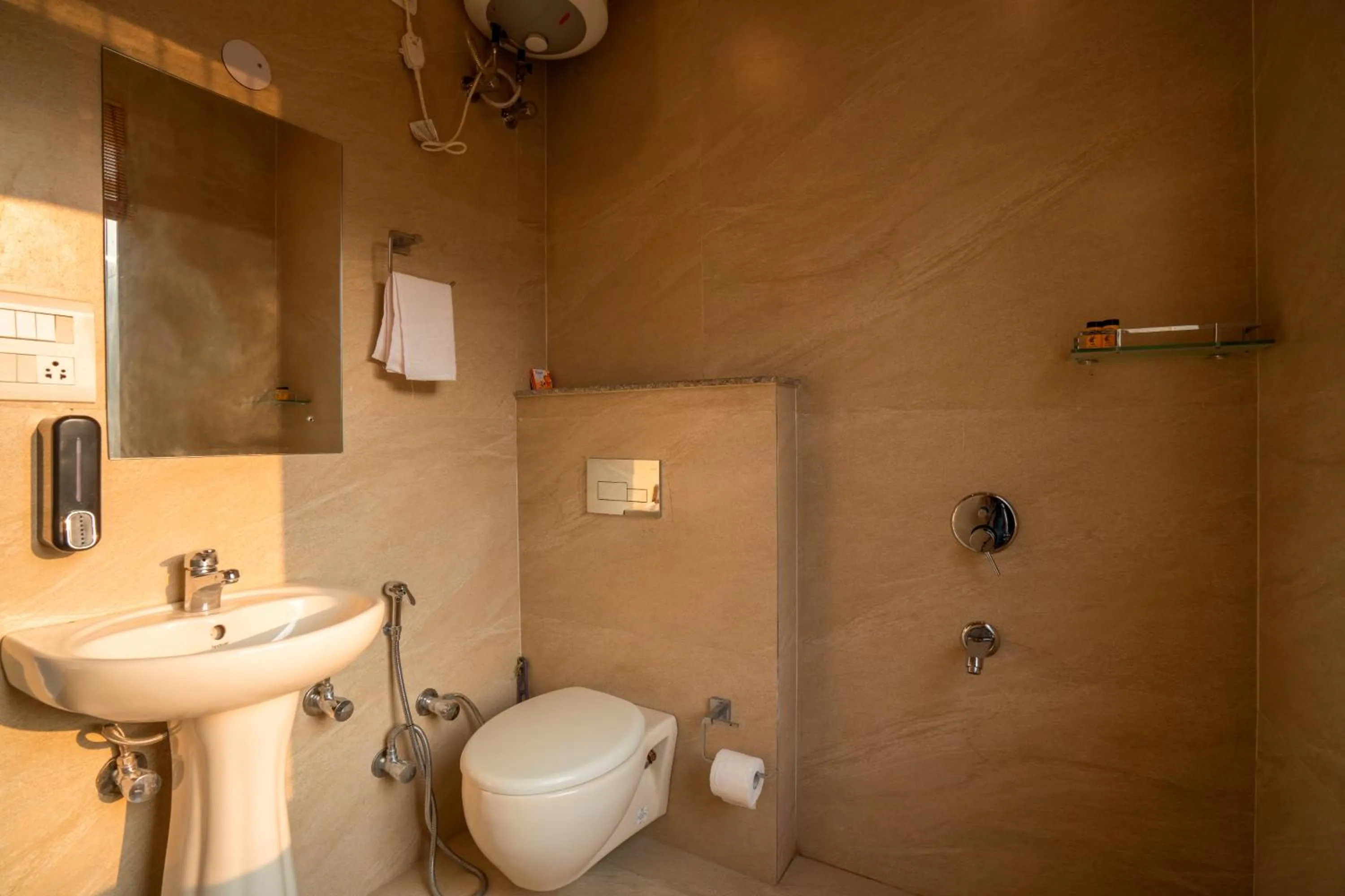 Shower in Zostel Rishikesh, Laxman Jhula