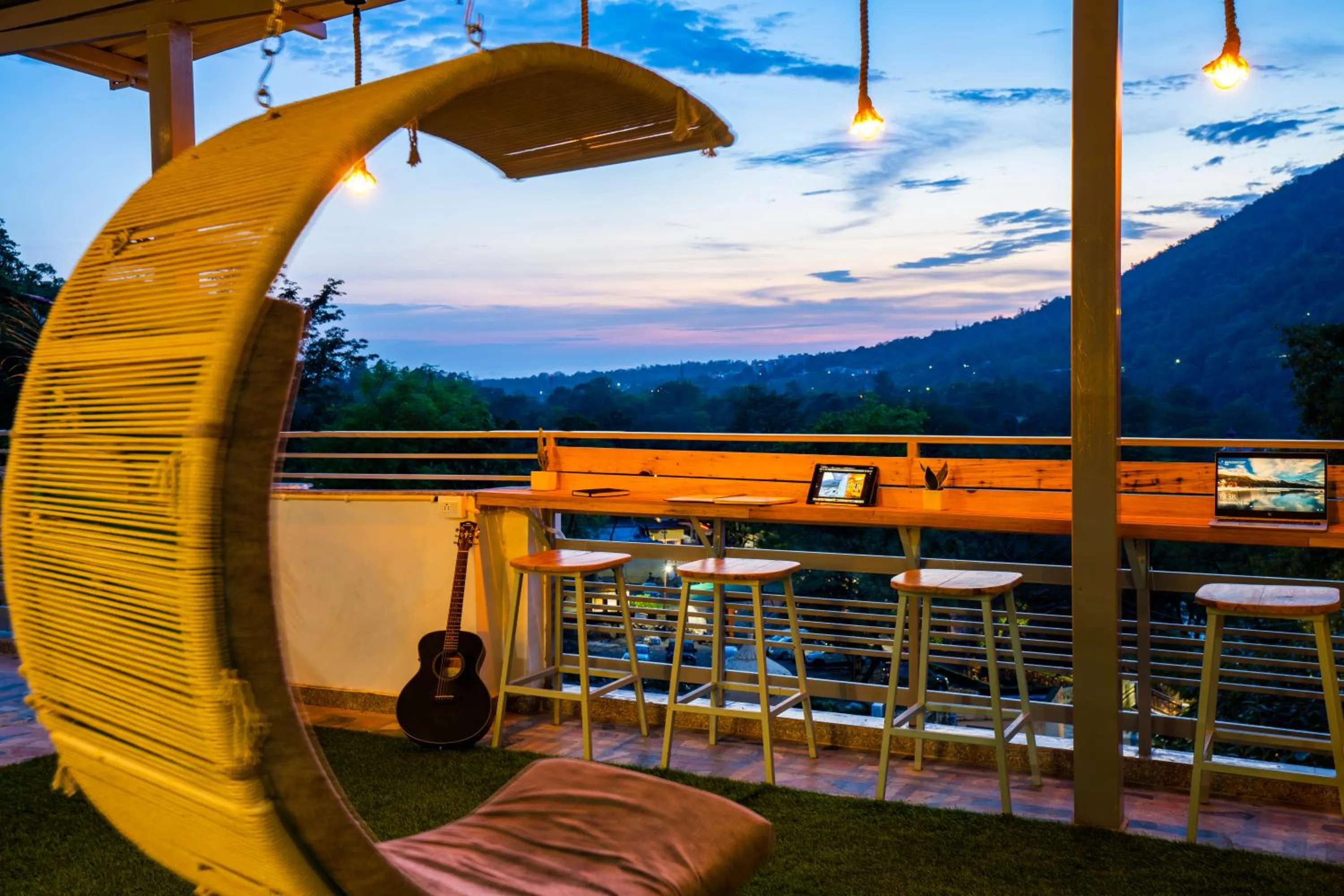 Natural landscape in Zostel Rishikesh, Laxman Jhula