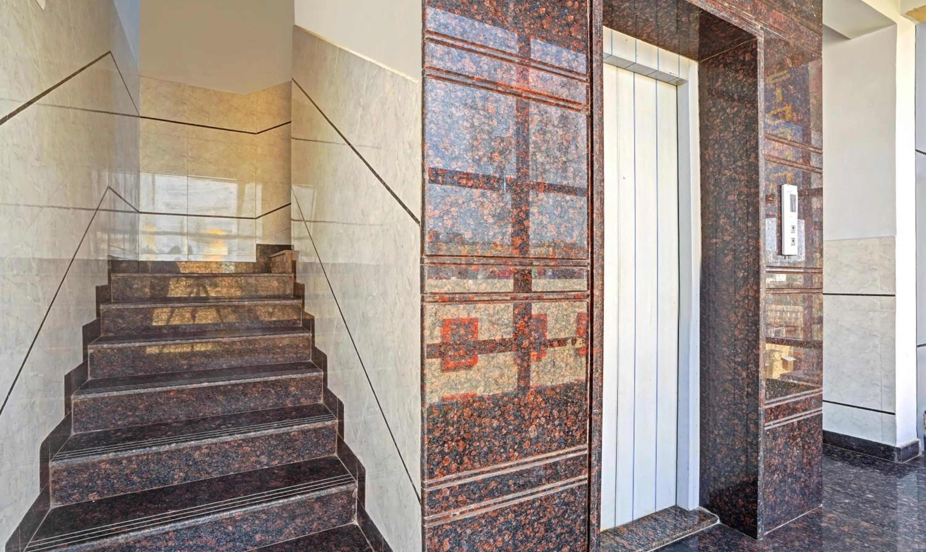 elevator in Hotel Galaxy Suites Hebbal