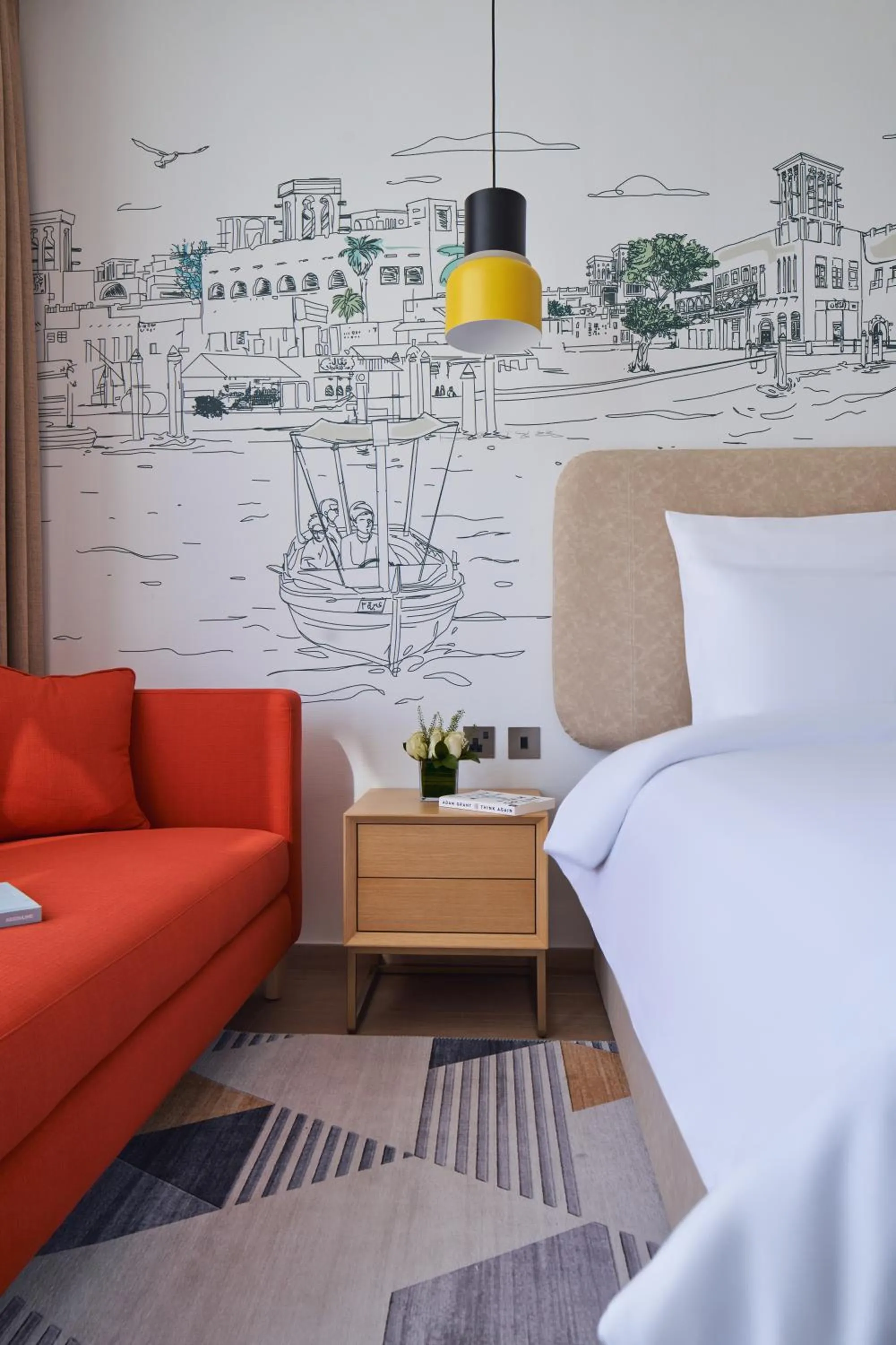 Living room, Bed in Adagio Jumeirah Village Triangle