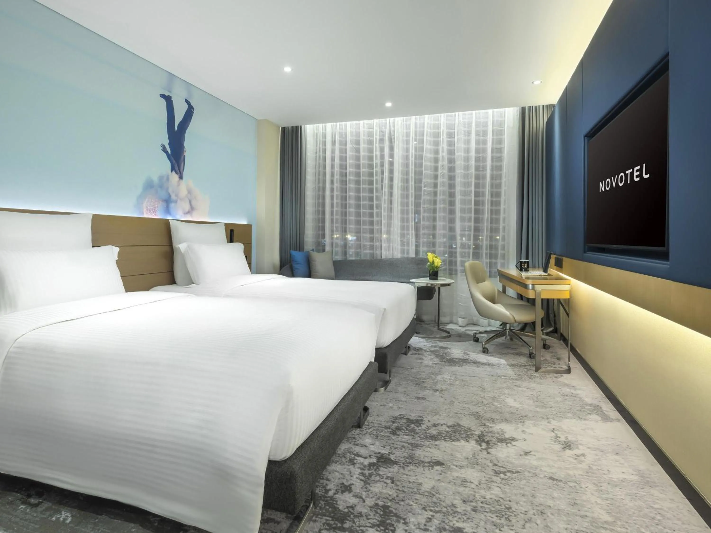 Bedroom, Bed in Novotel Guangzhou Baiyun Airport - Canton Fair Free Shuttle Bus & Official Registration Agency