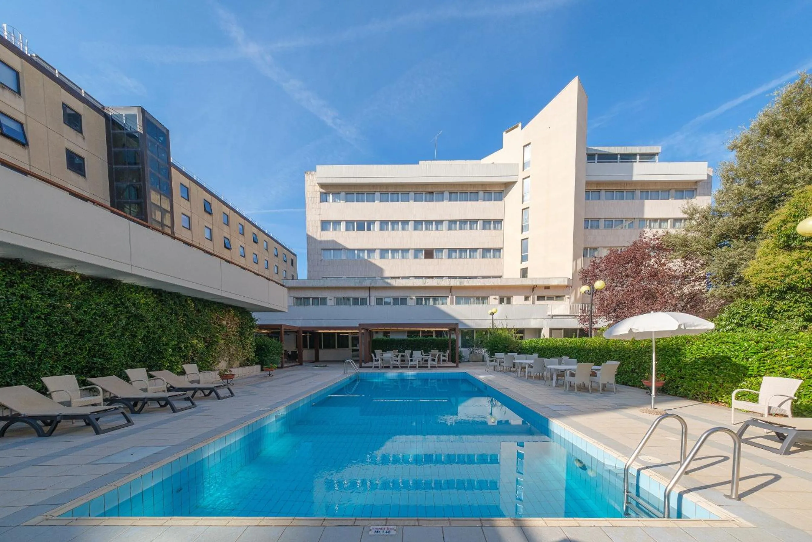 Pool view in Perugia Plaza Hotel
