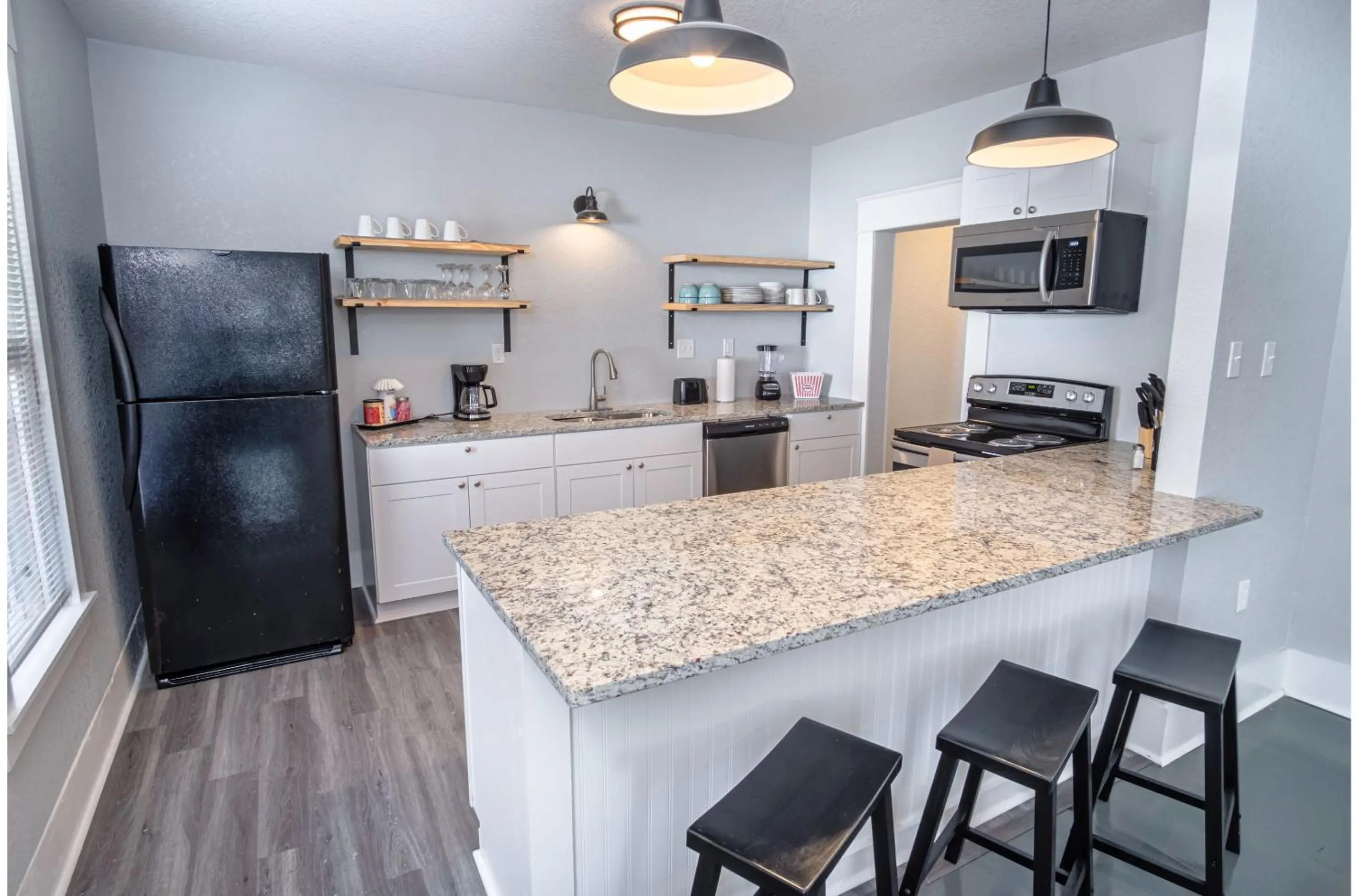 Kitchen or kitchenette in Wonderful 3 BR 2 BA Near Downtown