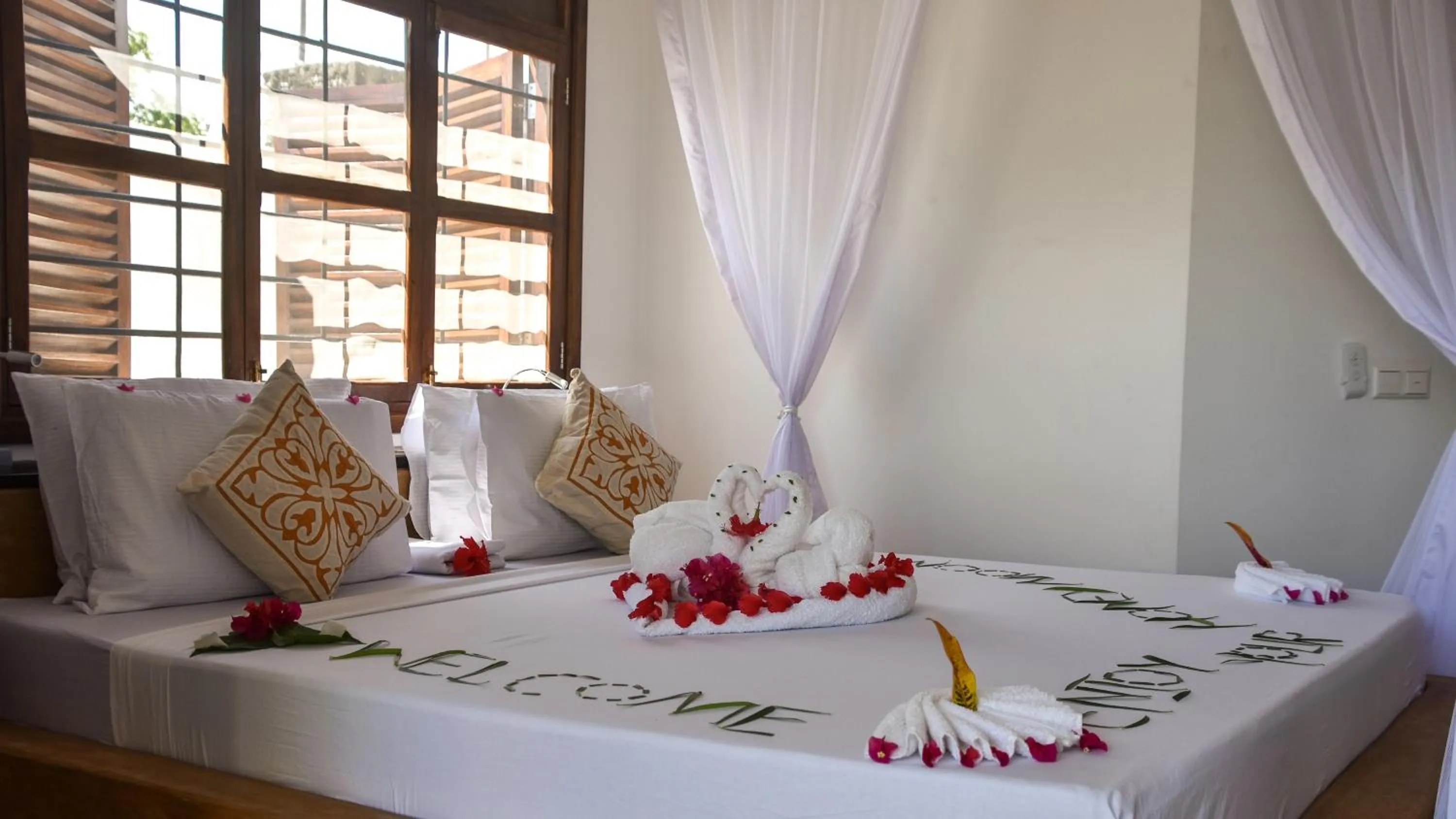 Bed in Villa Malaika