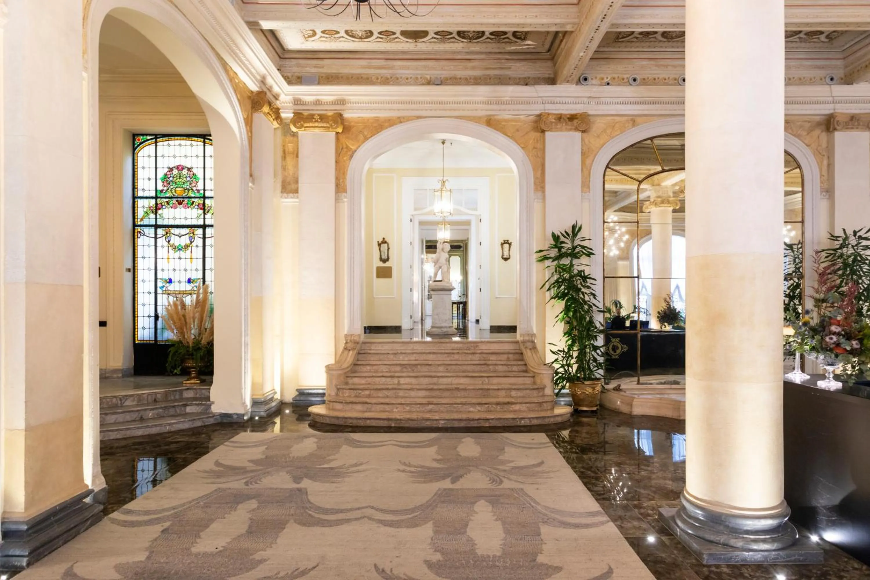 Lobby or reception in Grand Hotel Et Des Palmes