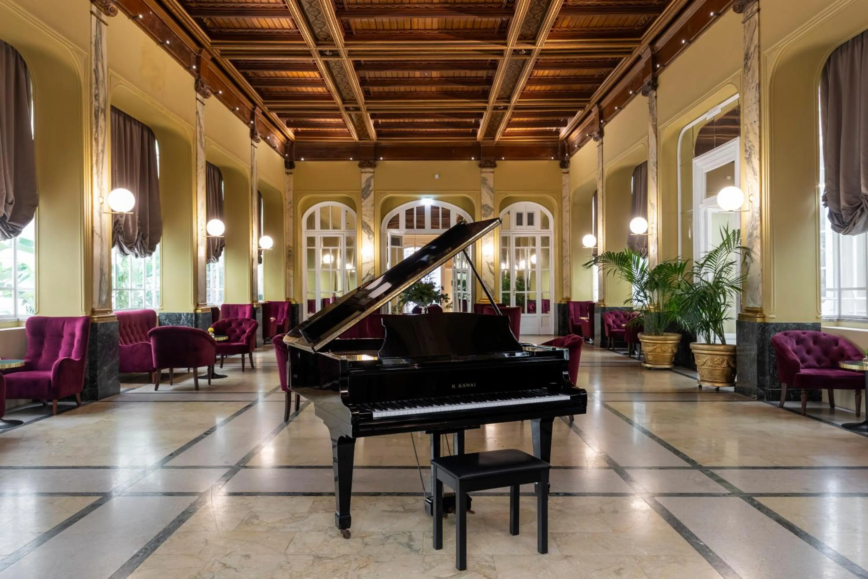 Lounge or bar in Grand Hotel Et Des Palmes