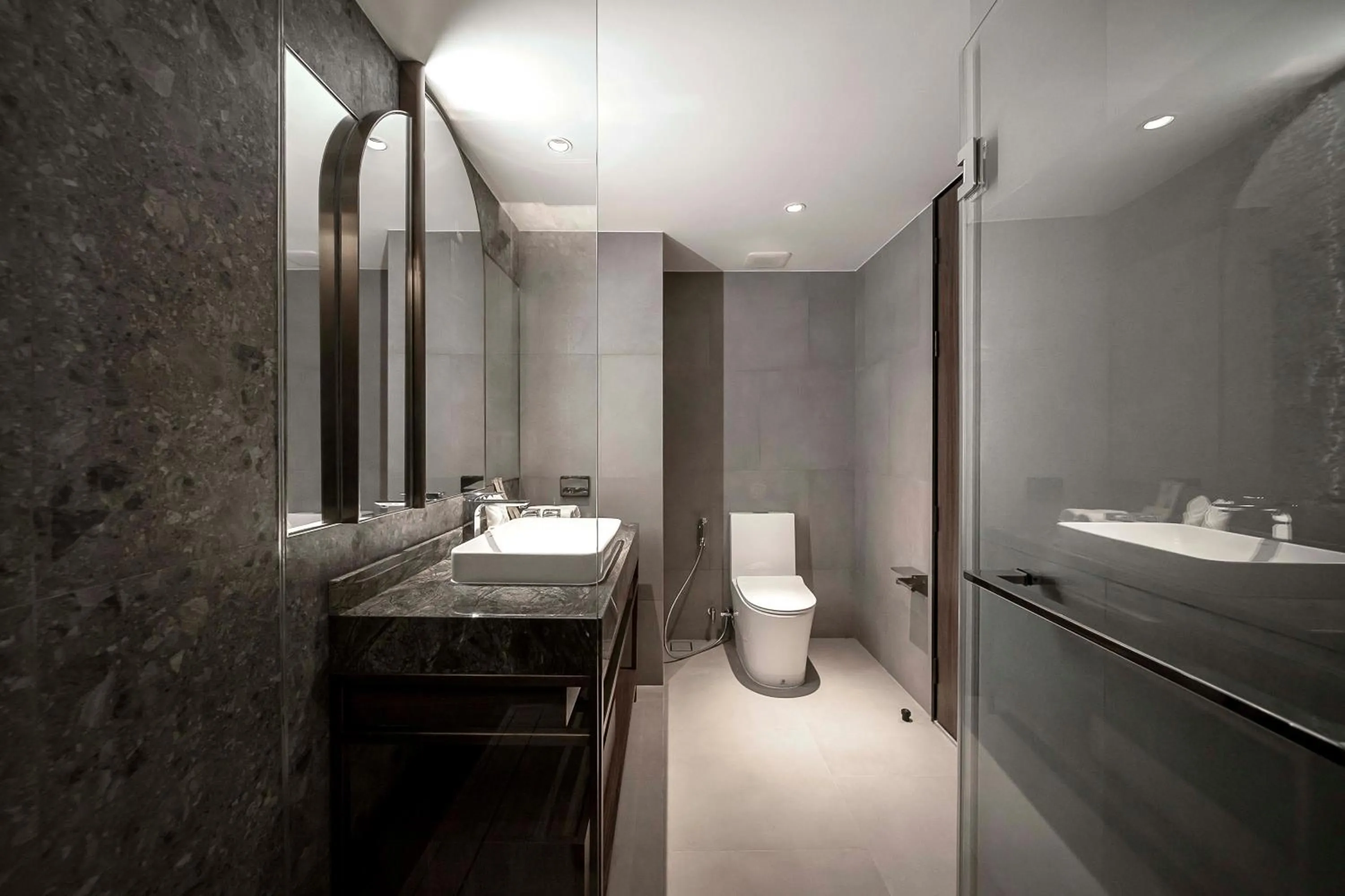 Bathroom in Gardina Asoke Hotel & Residence