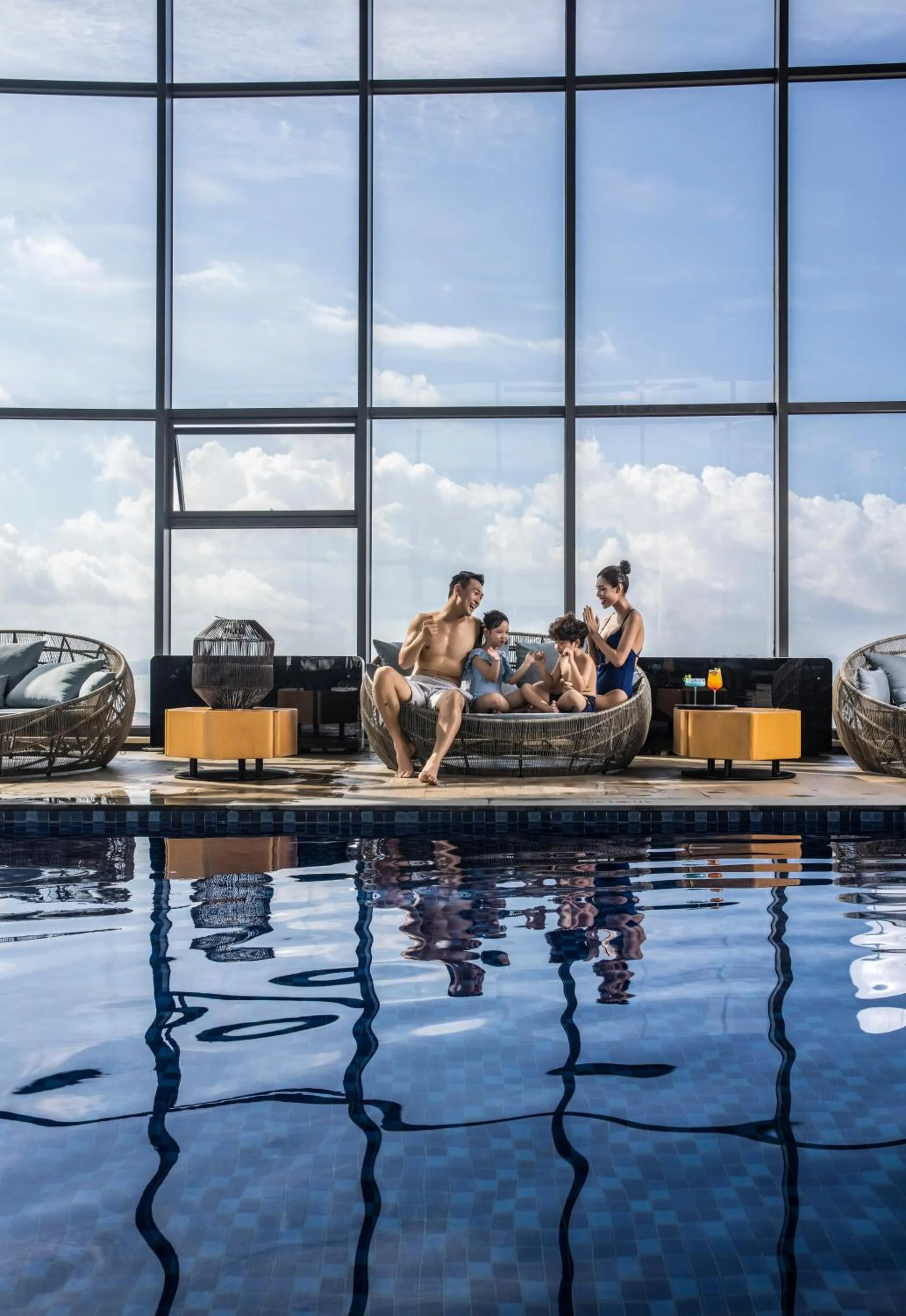 Swimming pool in Citadines Marina Halong