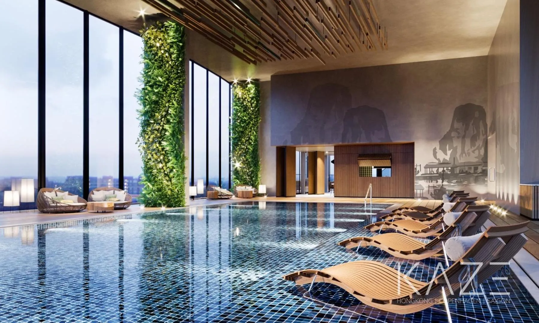 Swimming pool in Citadines Marina Halong