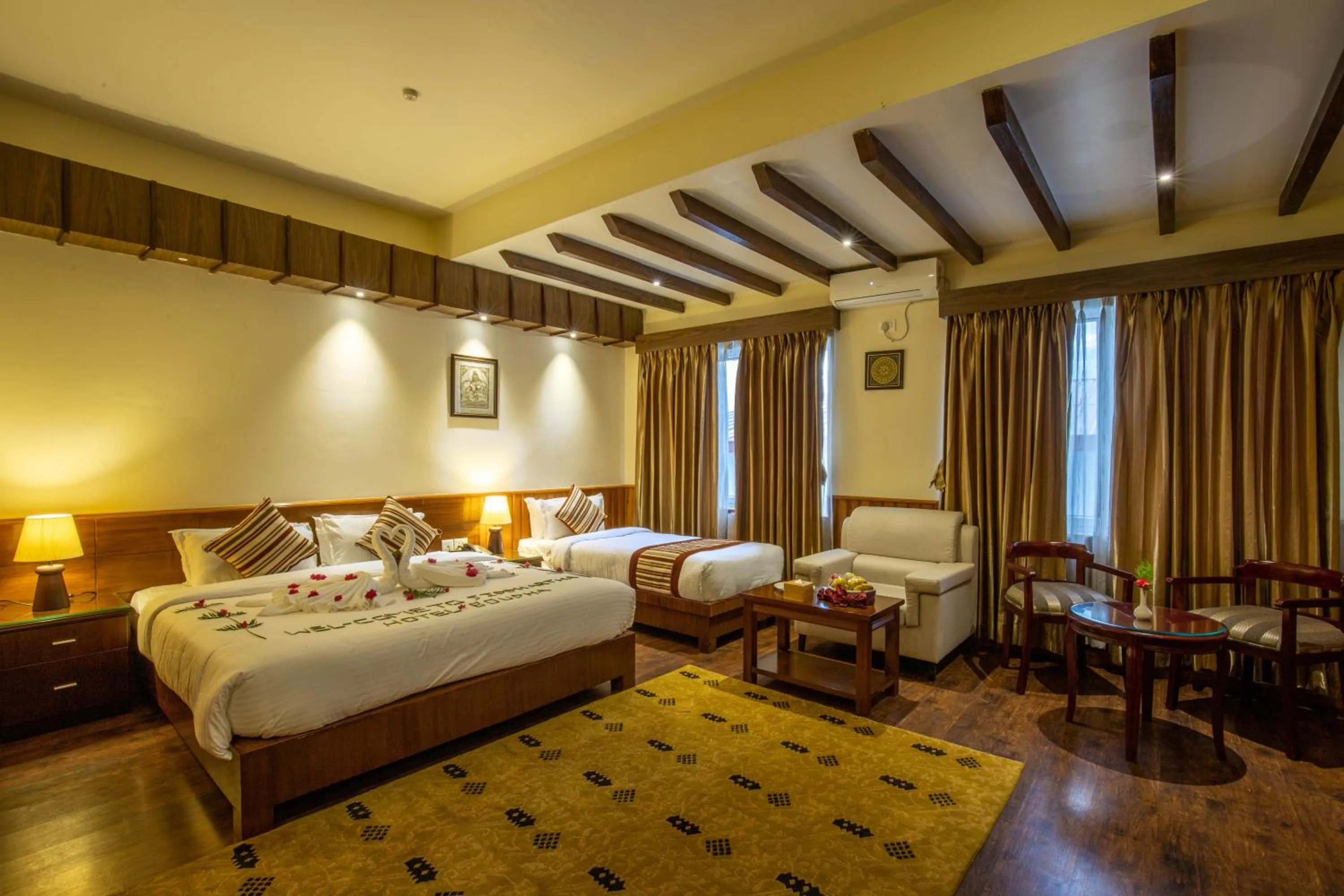 Bedroom, Bed in Siddhartha Boutique Hotel, Boudha