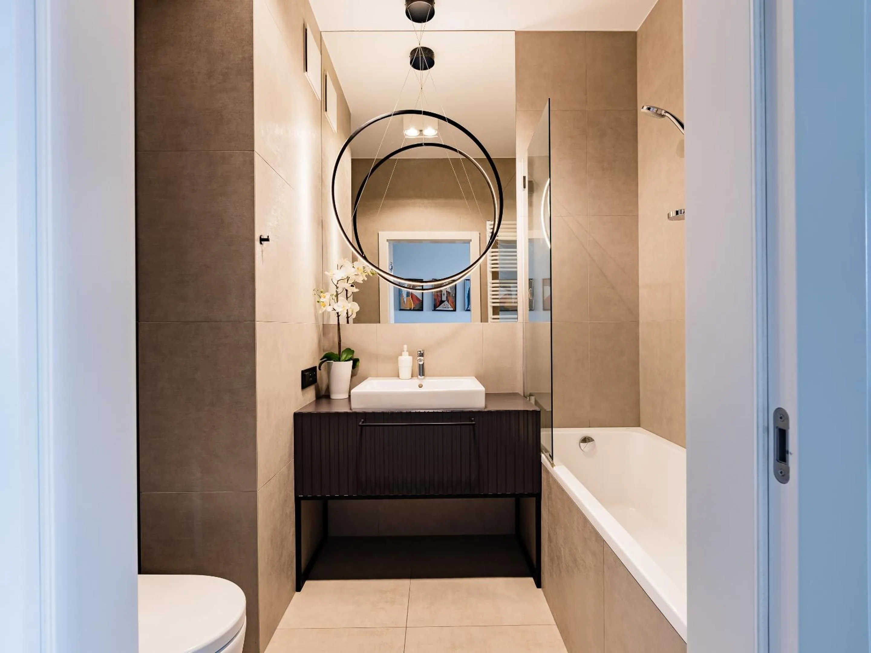 Shower in Kolejowa ApartHotel