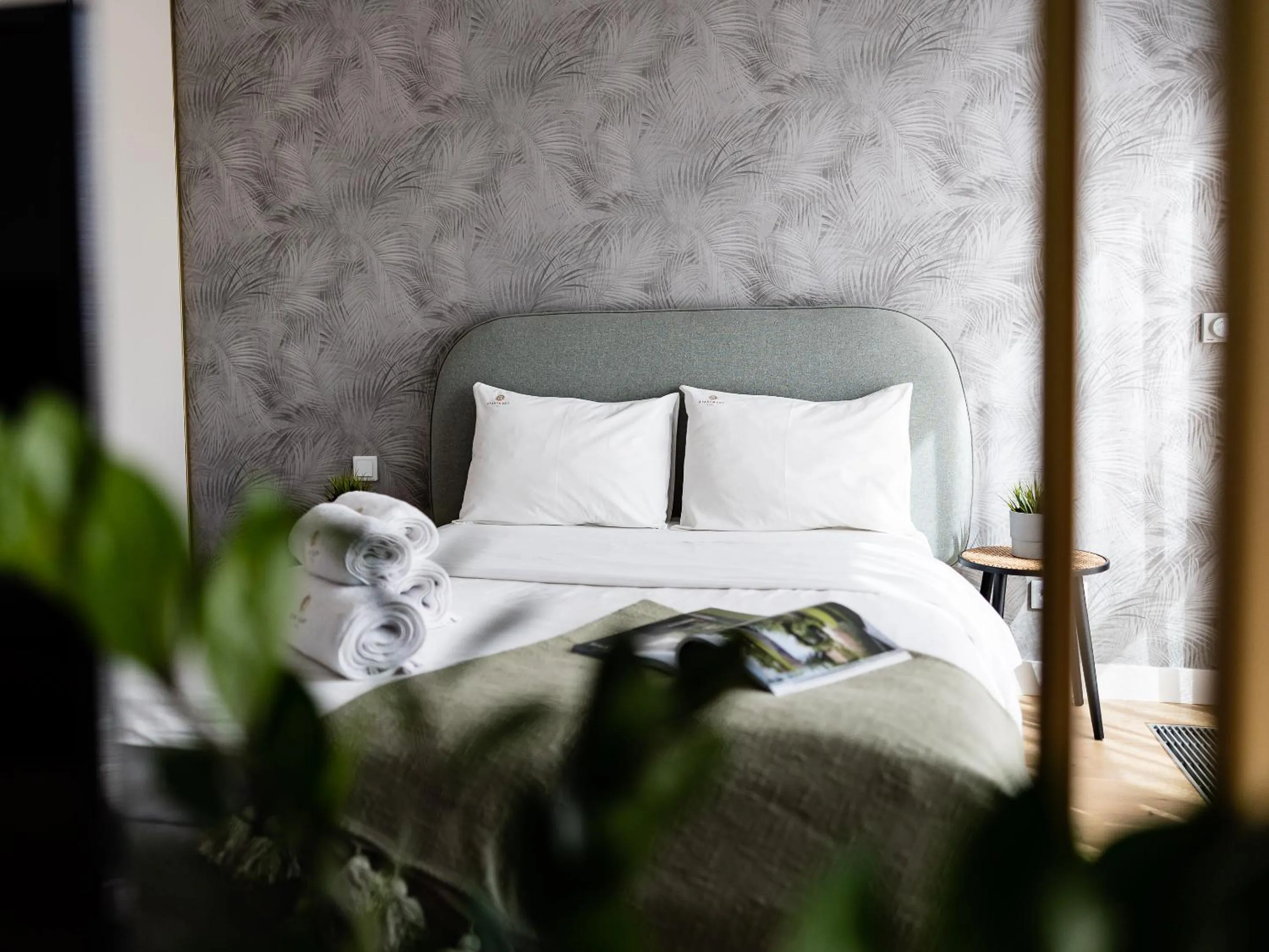 View (from property/room), Bed in Kolejowa ApartHotel