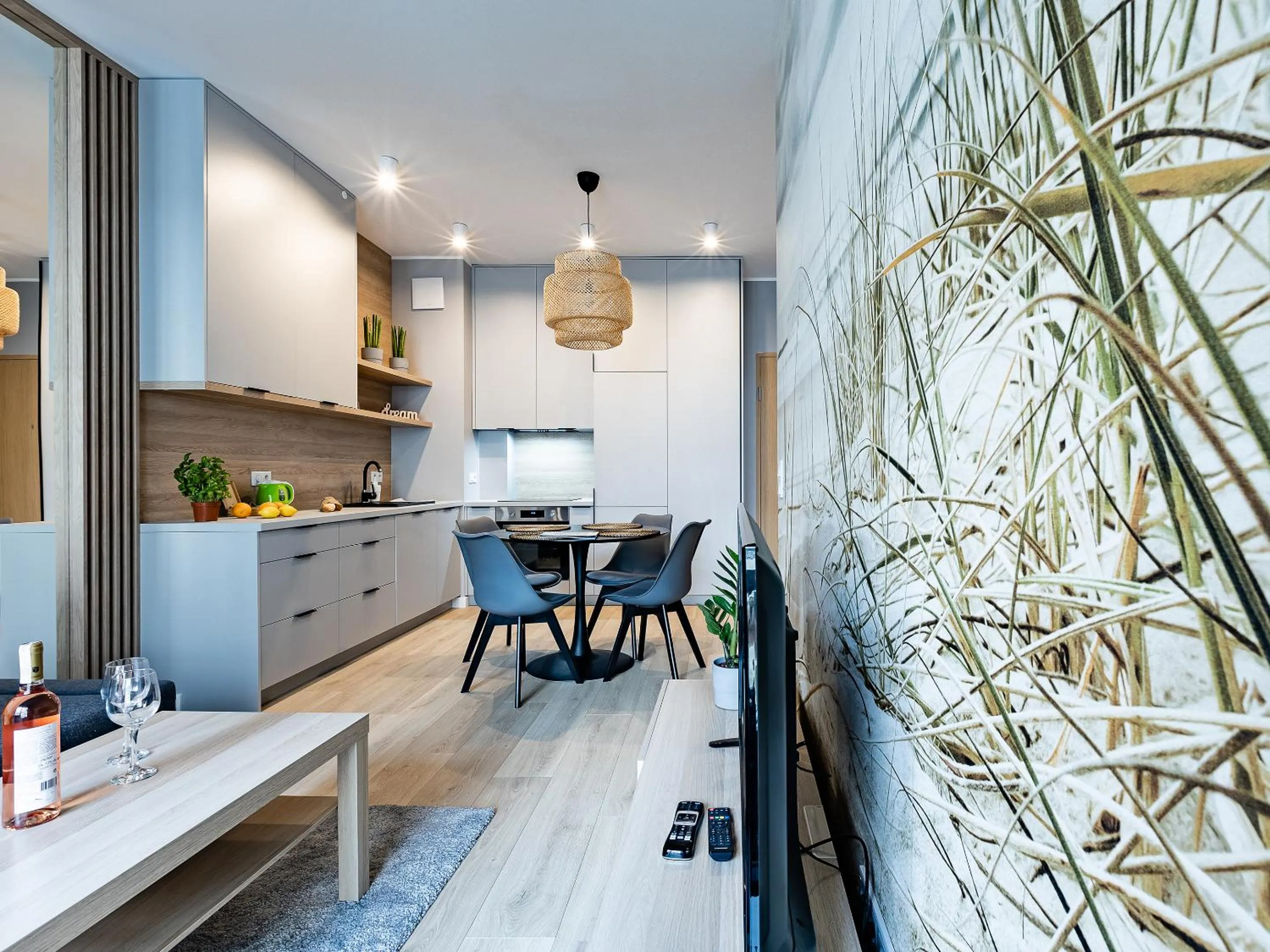 Kitchen or kitchenette in Kolejowa ApartHotel