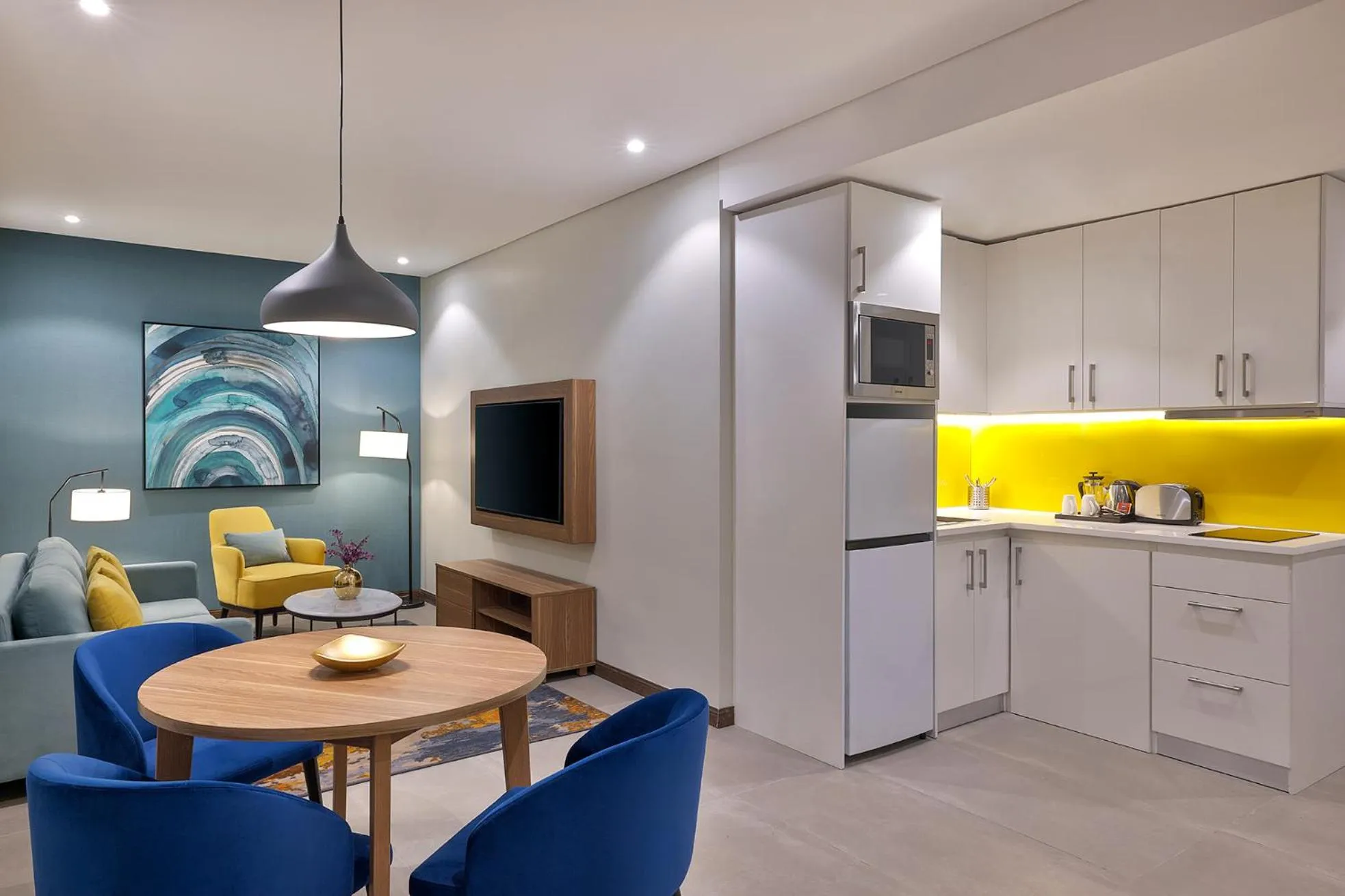 Kitchen or kitchenette in Staybridge Suites - Al Khobar City by IHG