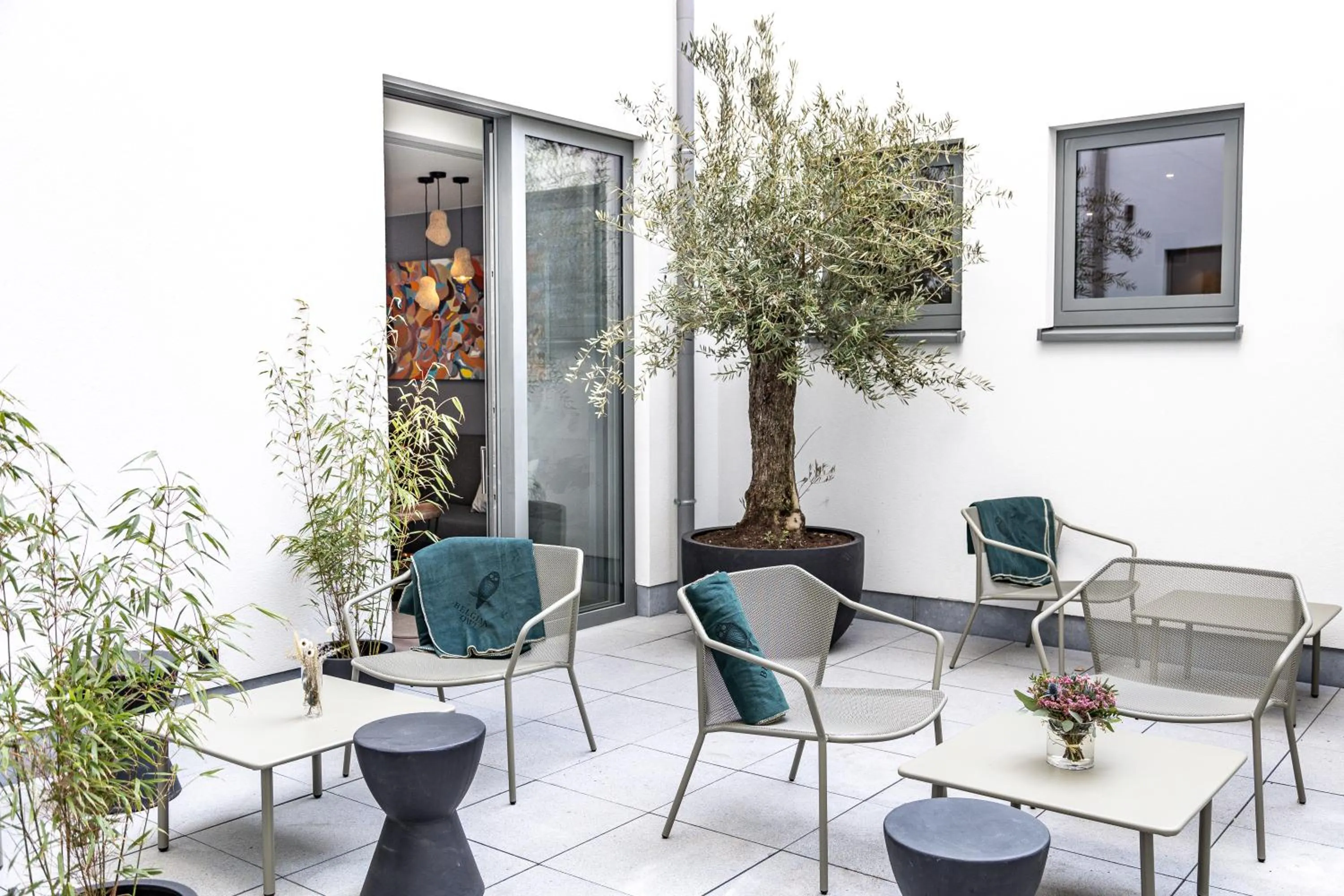 Patio in Radisson Hotel Liege City Centre