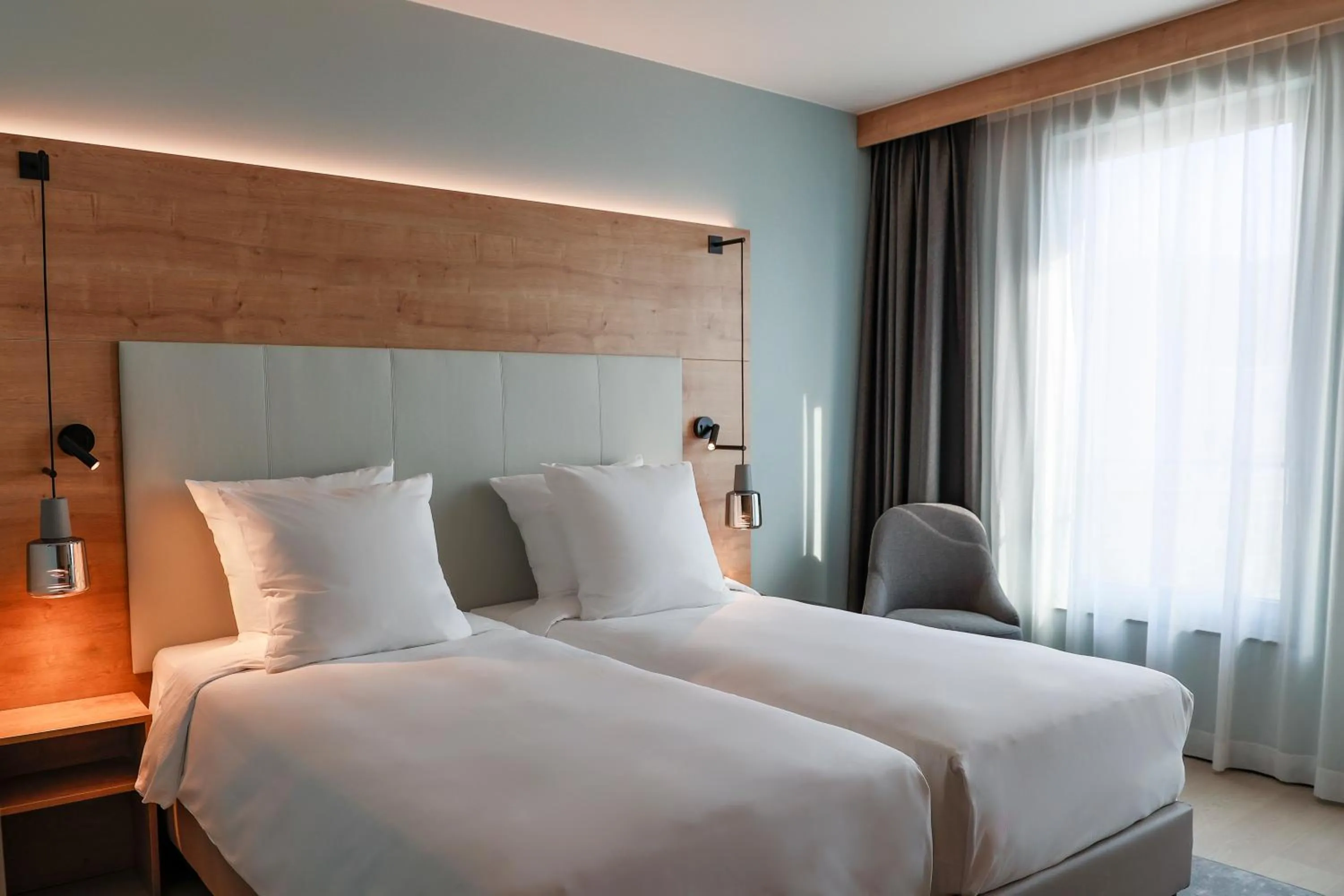 Bed in Radisson Hotel Liege City Centre