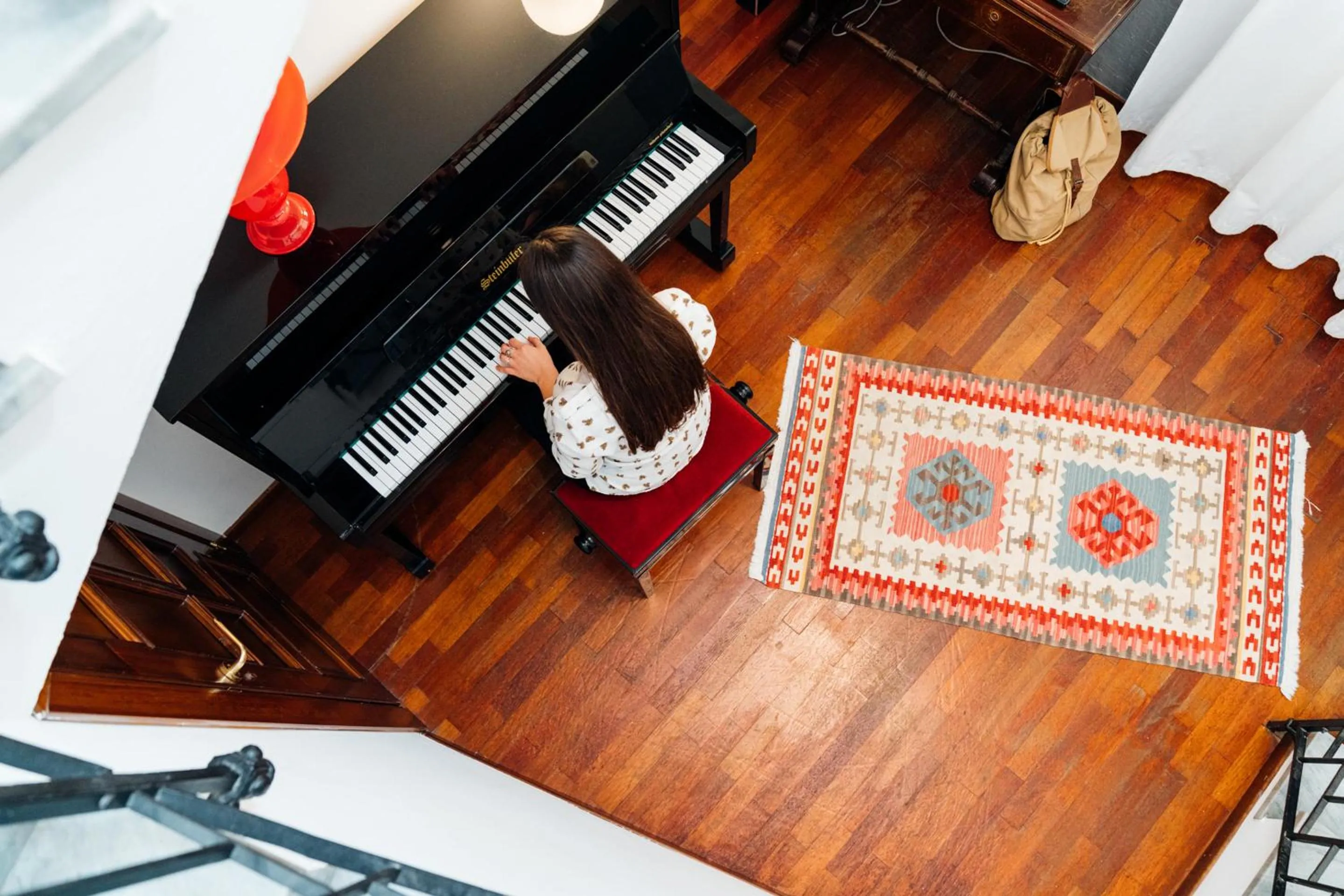 Communal lounge/ TV room in Hotel Ambasciatori