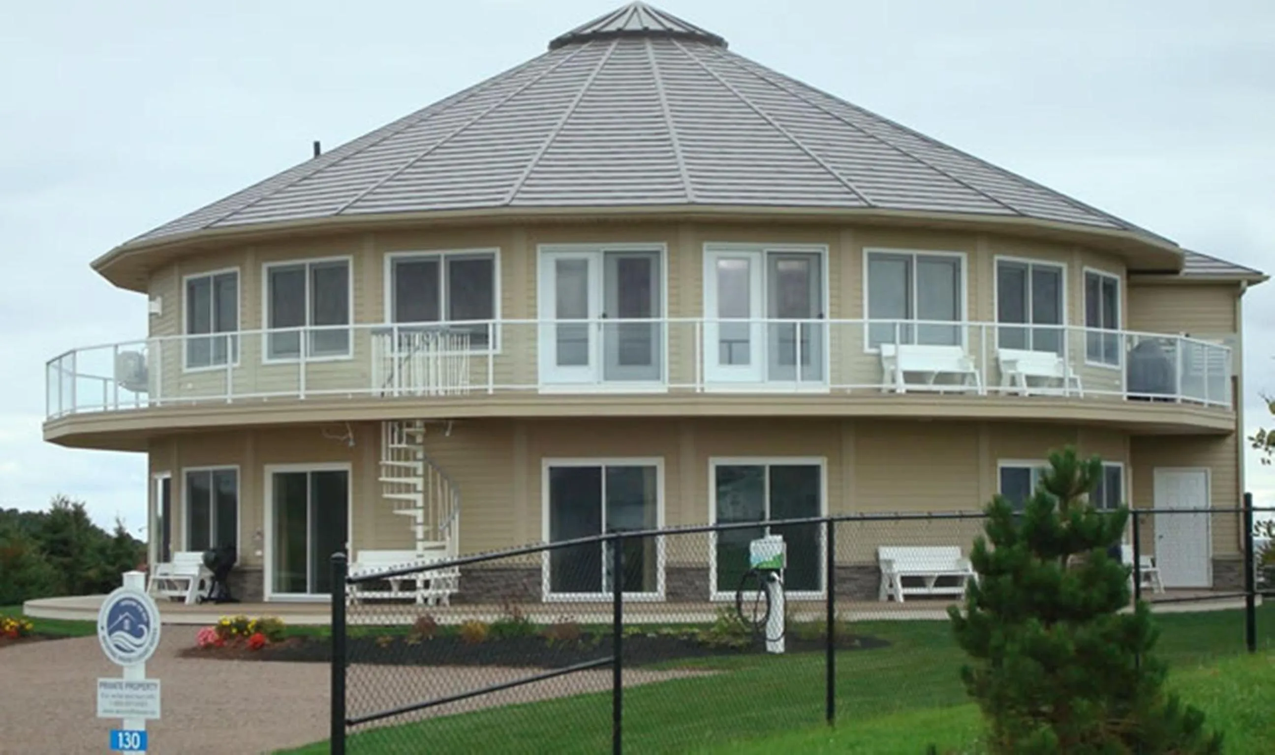 Facade/entrance in Around the Sea - Cana da's Rotating House, Suites & Tours