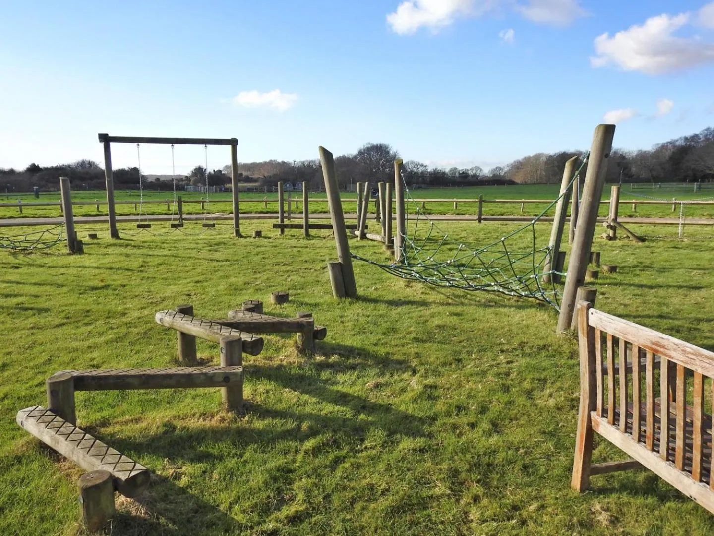 Children play ground in Chestnut Meadow Country Park