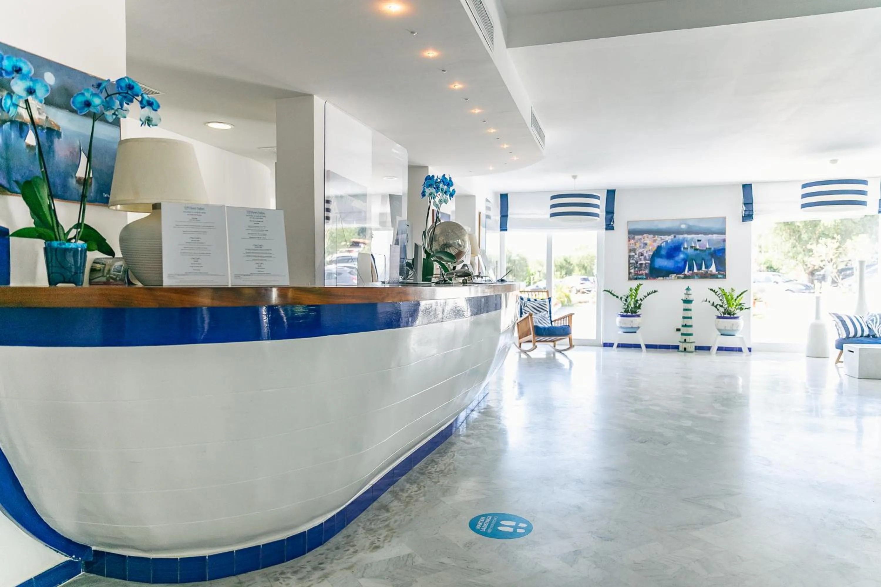 Lobby or reception in Hotel Saline