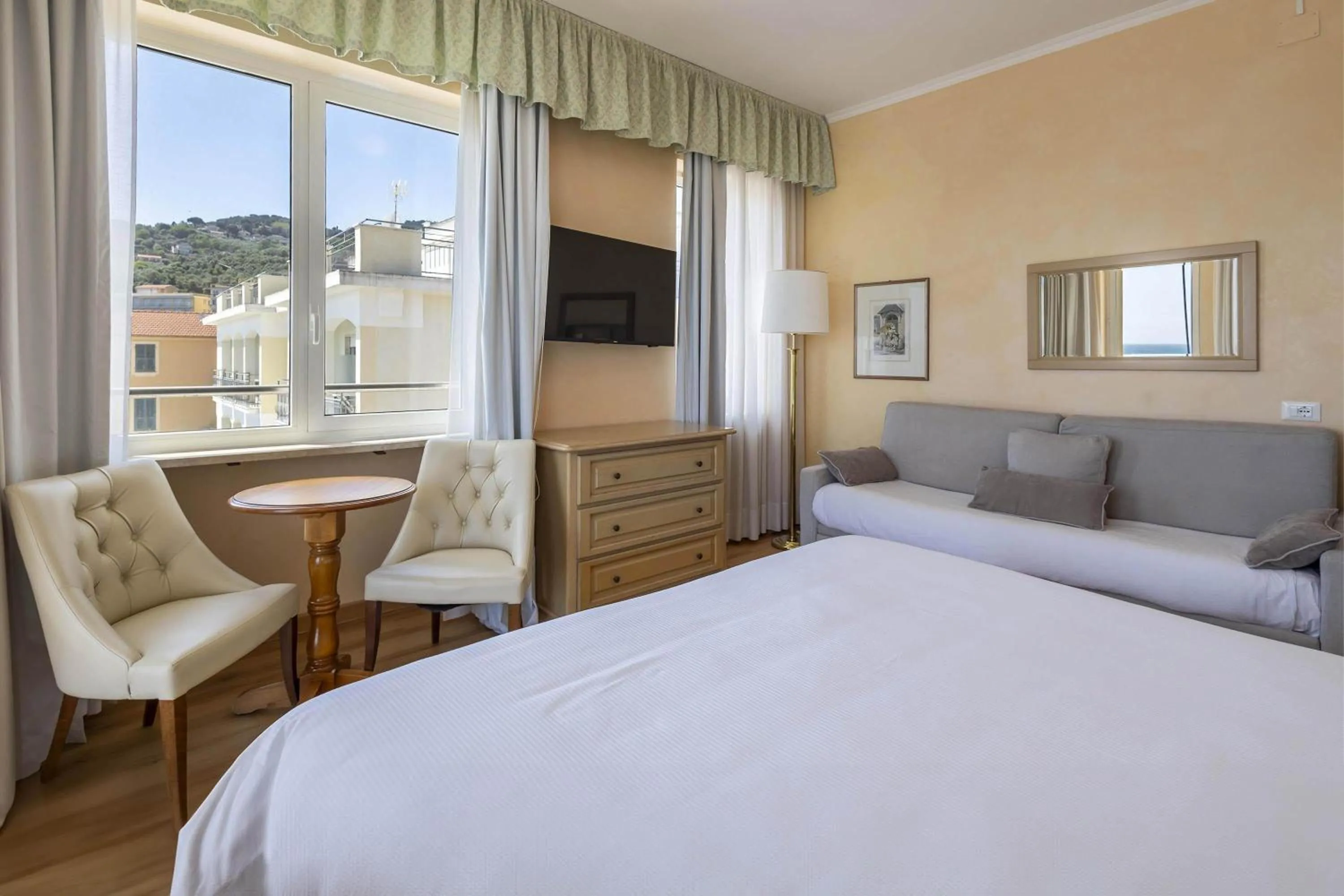 Photo of the whole room, Bed in B&B HOTEL Diano Marina Palace
