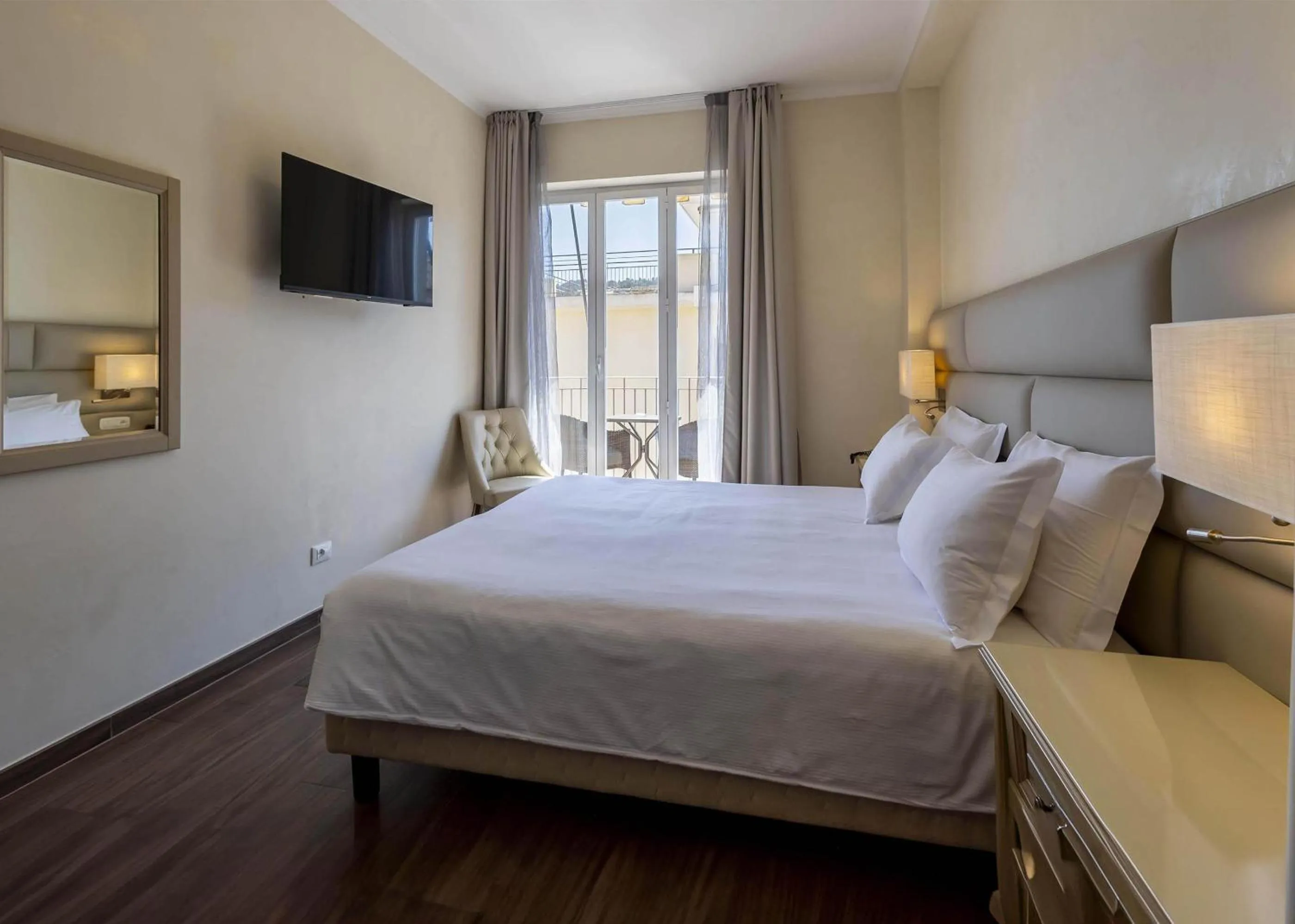 Photo of the whole room, Bed in B&B HOTEL Diano Marina Palace