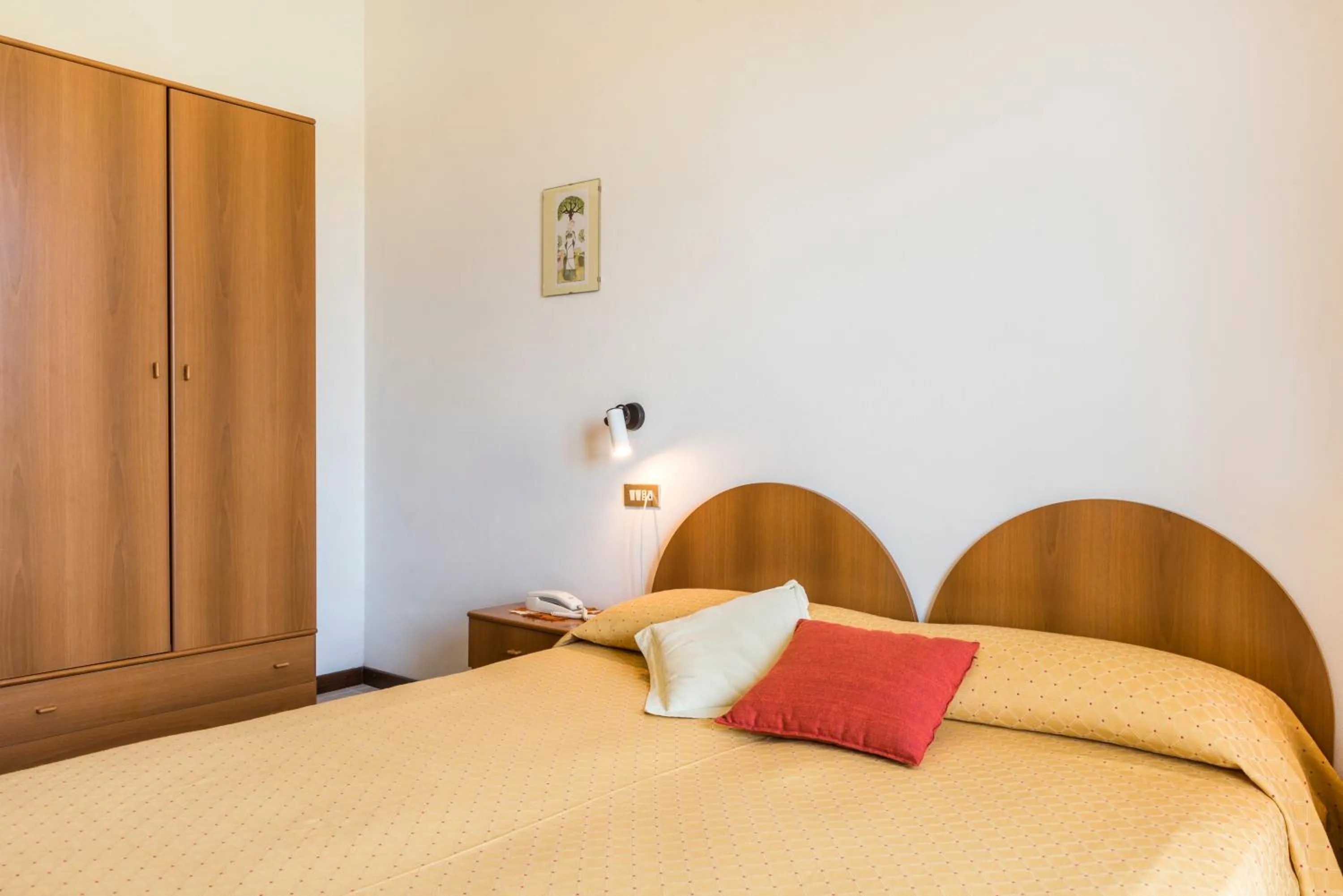 Bed in Hotel Cristina