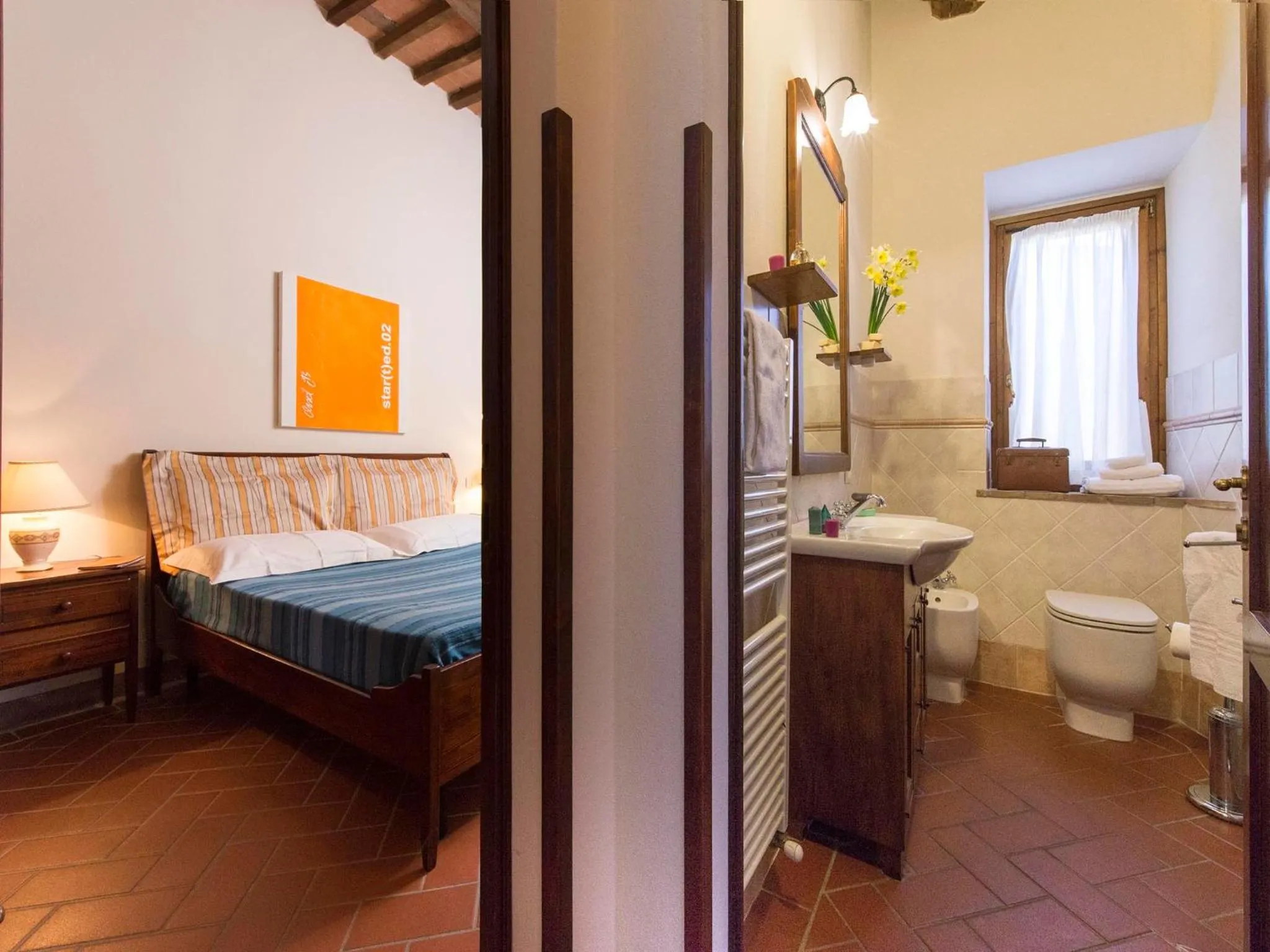 Bathroom, Bed in Country House il Ciliegio
