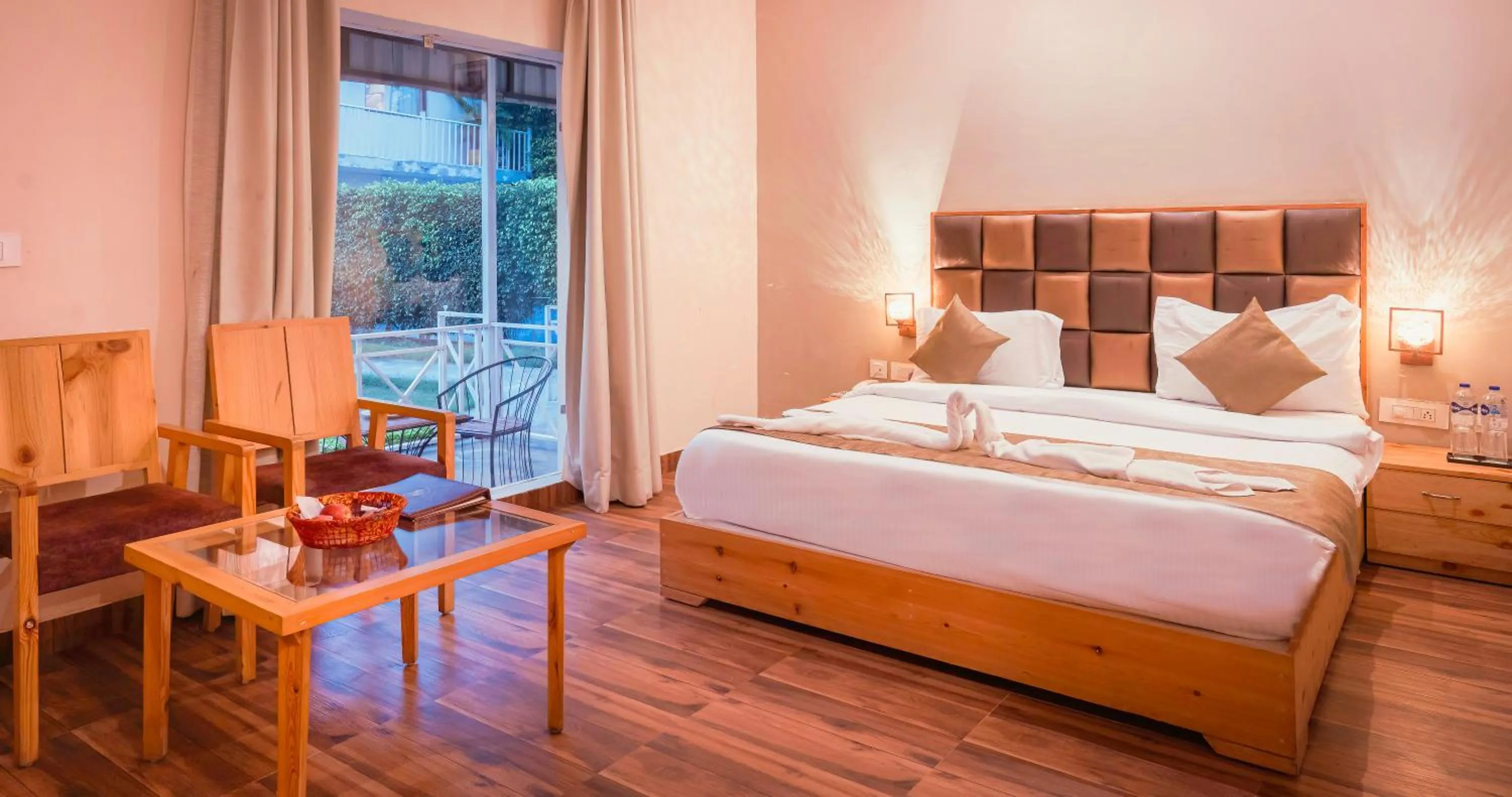 Bed in The Tattwaa Corbett Spa and Resort