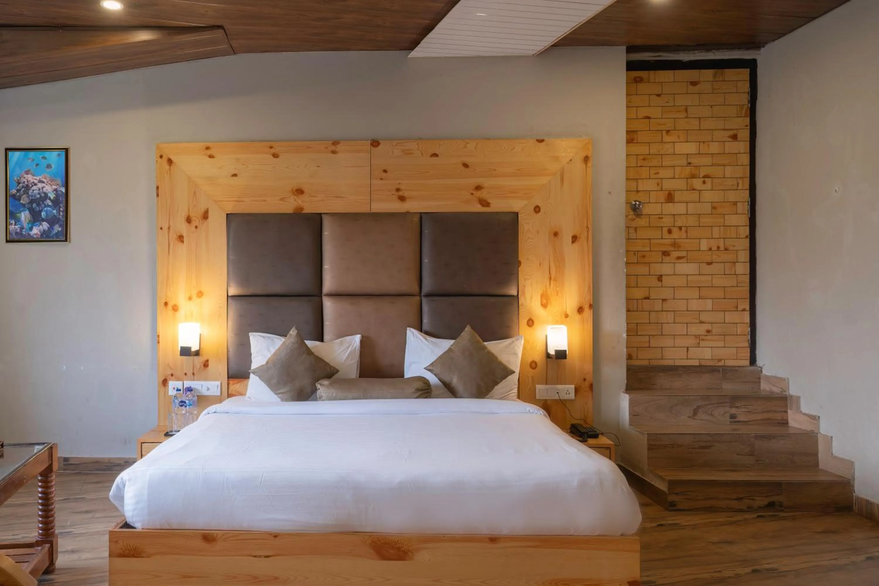 Bed in The Tattwaa Corbett Spa and Resort