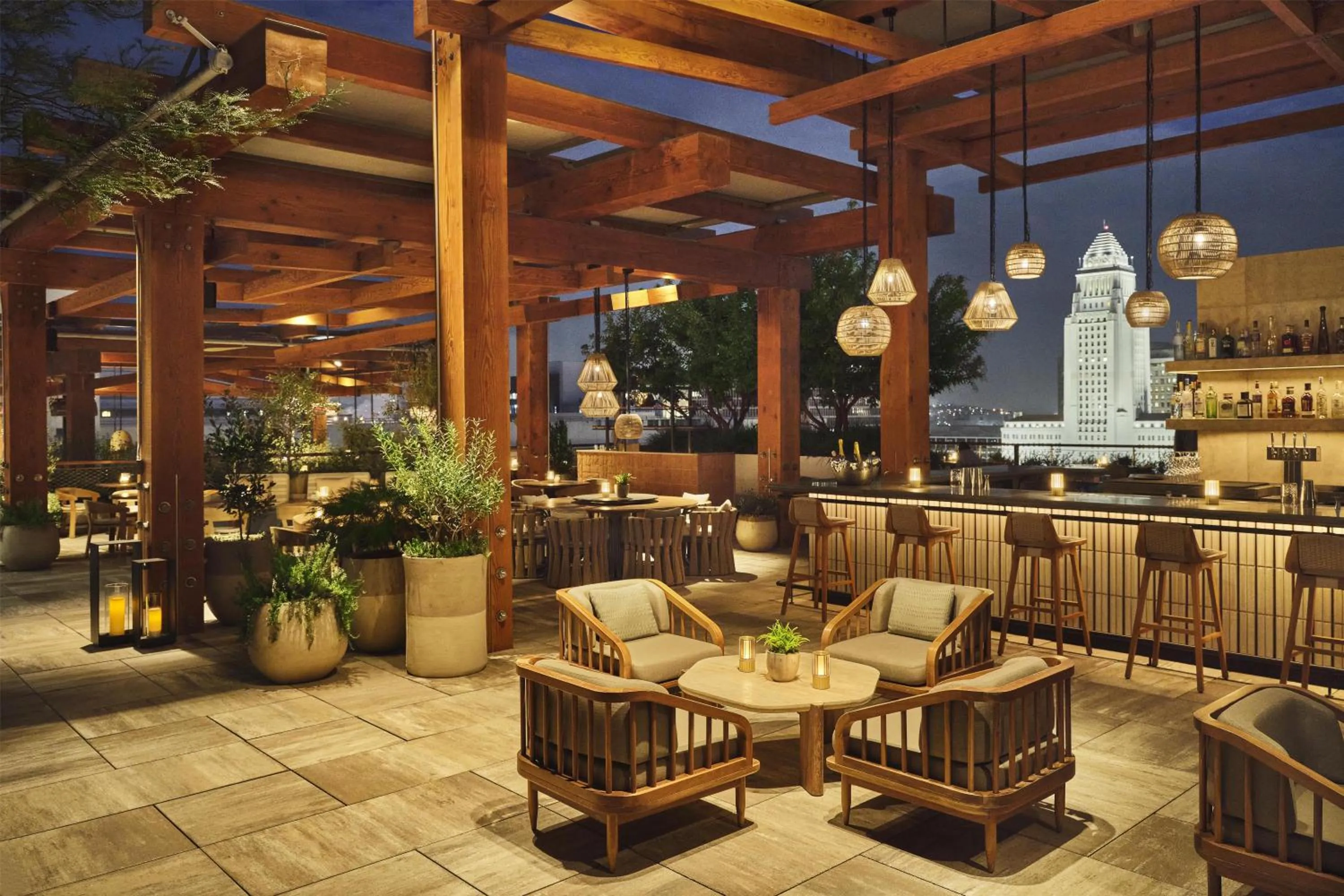 Lounge or bar in Conrad Los Angeles